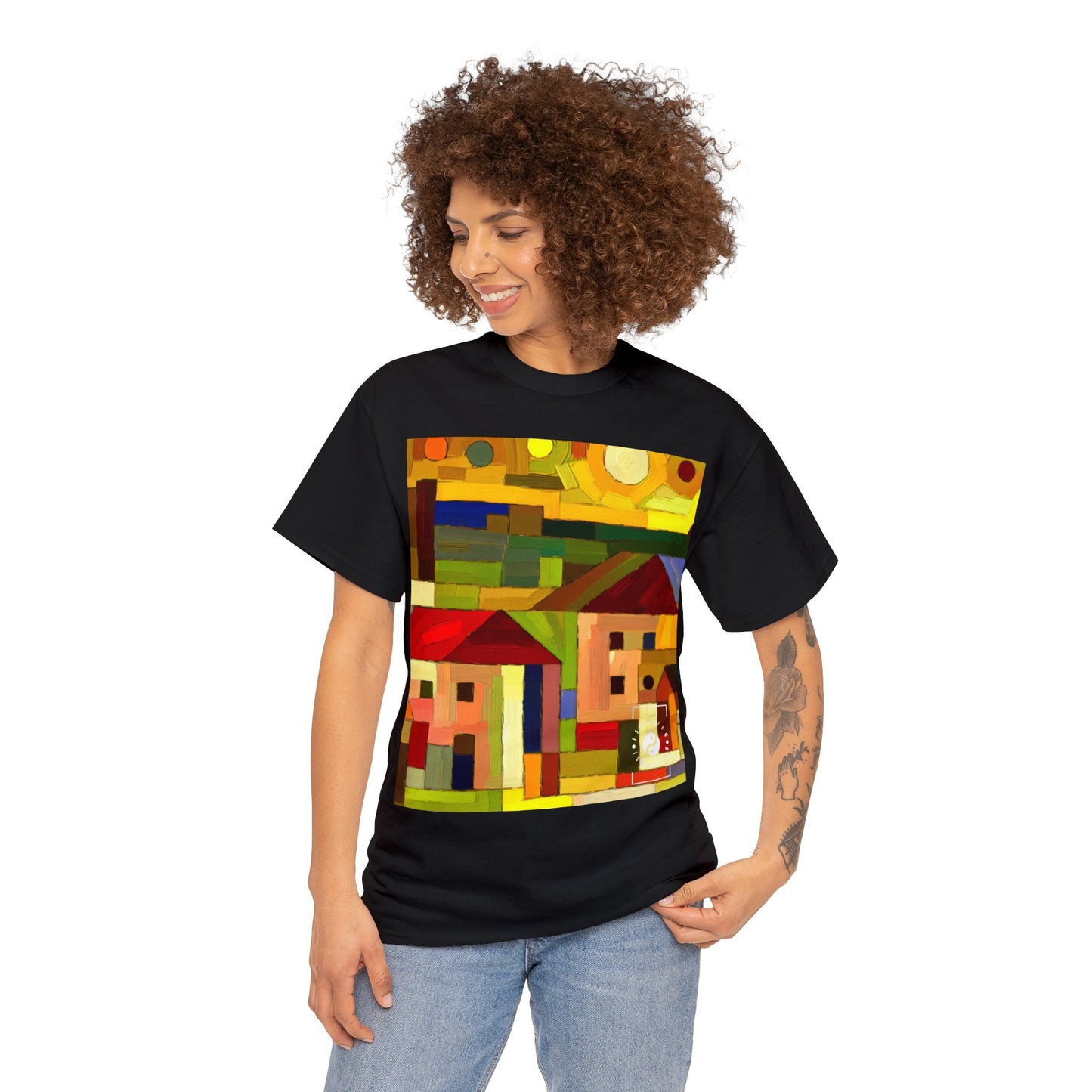 "Earthen Adobes in Hues of Hundertwasser" - Heavy T