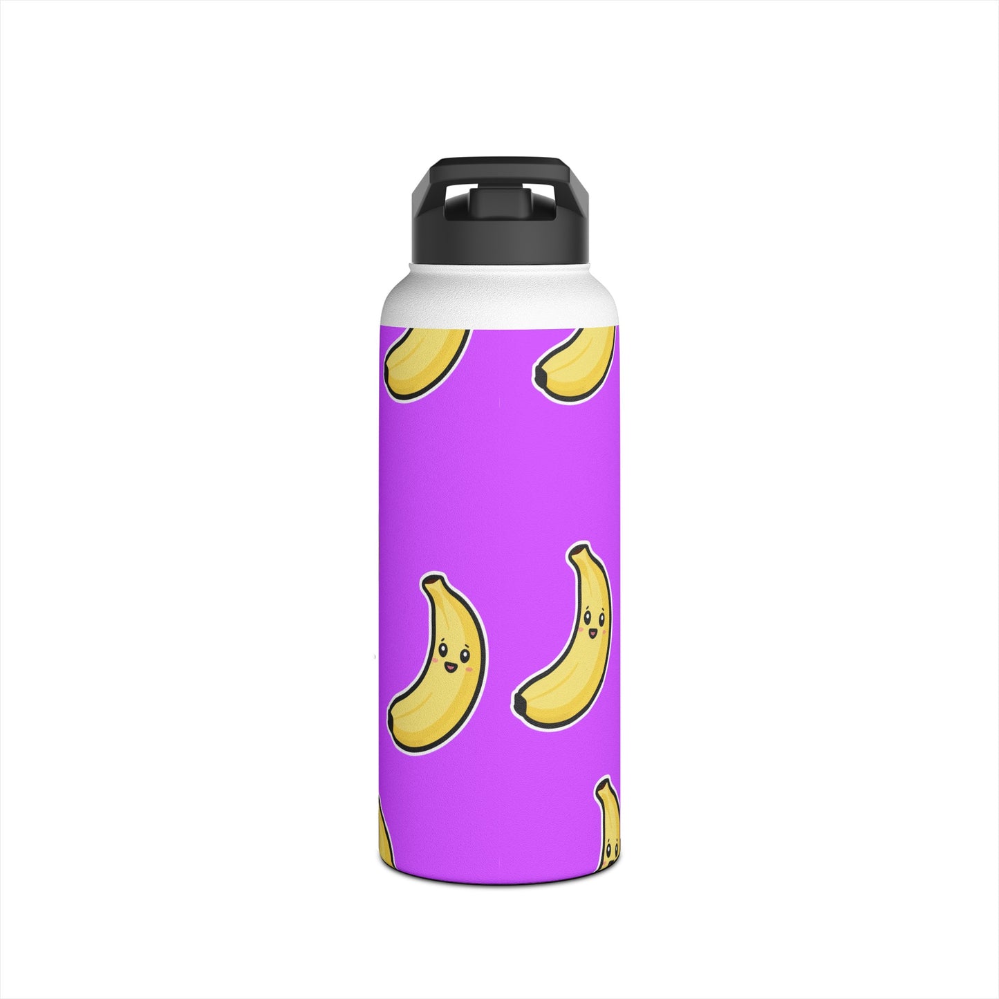 #D65BFF Violet + Banane - Bouteille d'eau