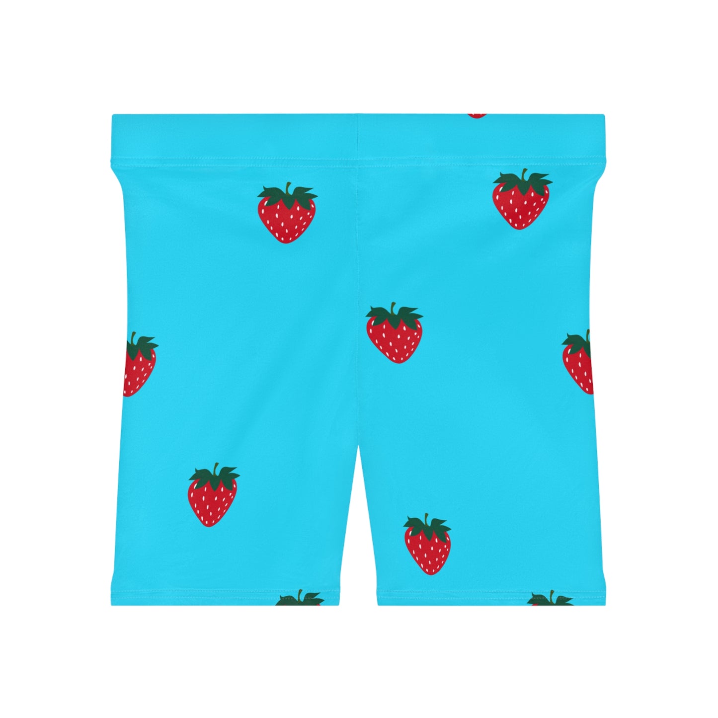 #22DEFF Light Blue + Strawberry - Hot Yoga Short