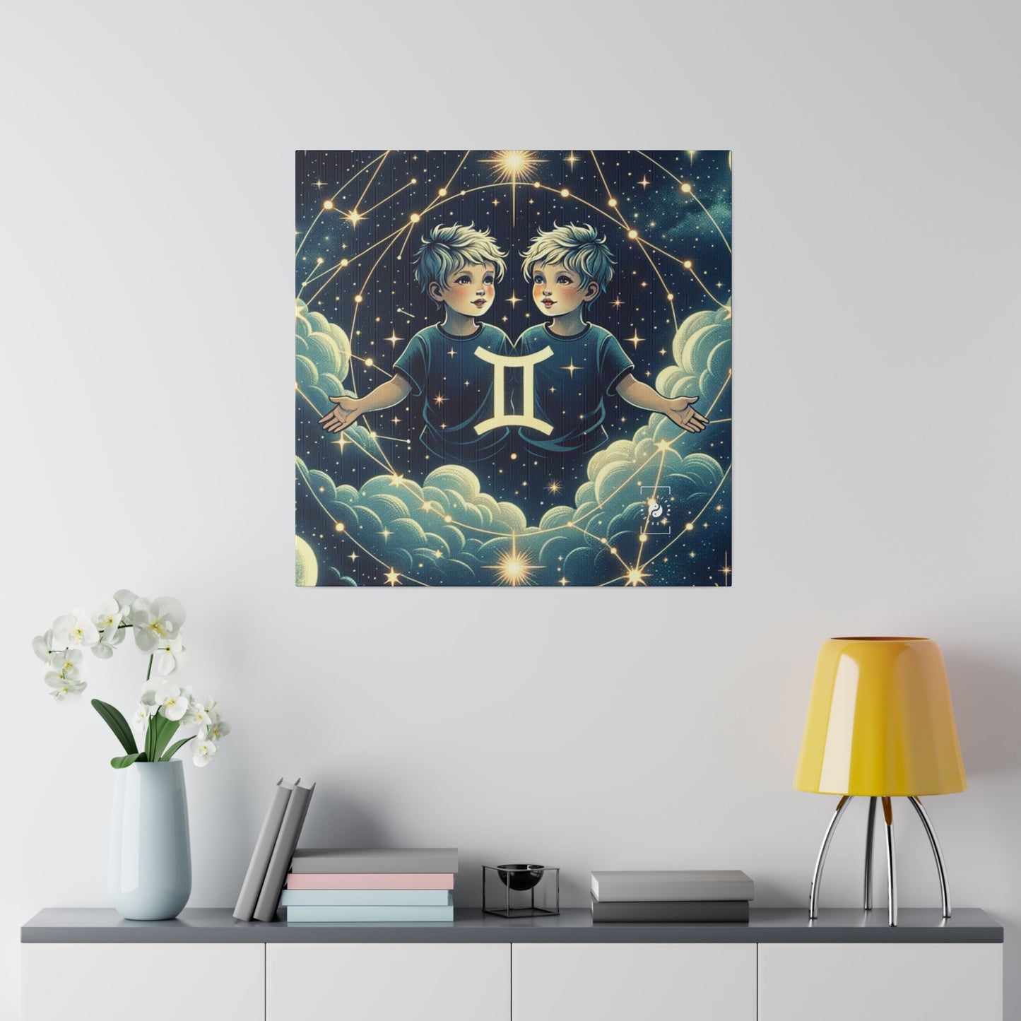 "Celestial Twinfinity" - Art Print Canvas