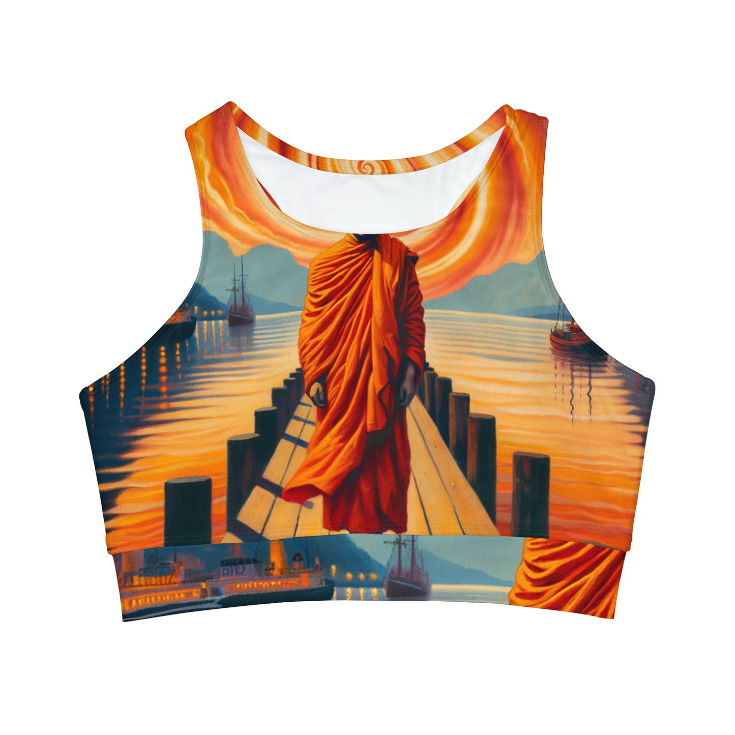 Serenity's Echo - High Neck Crop Top