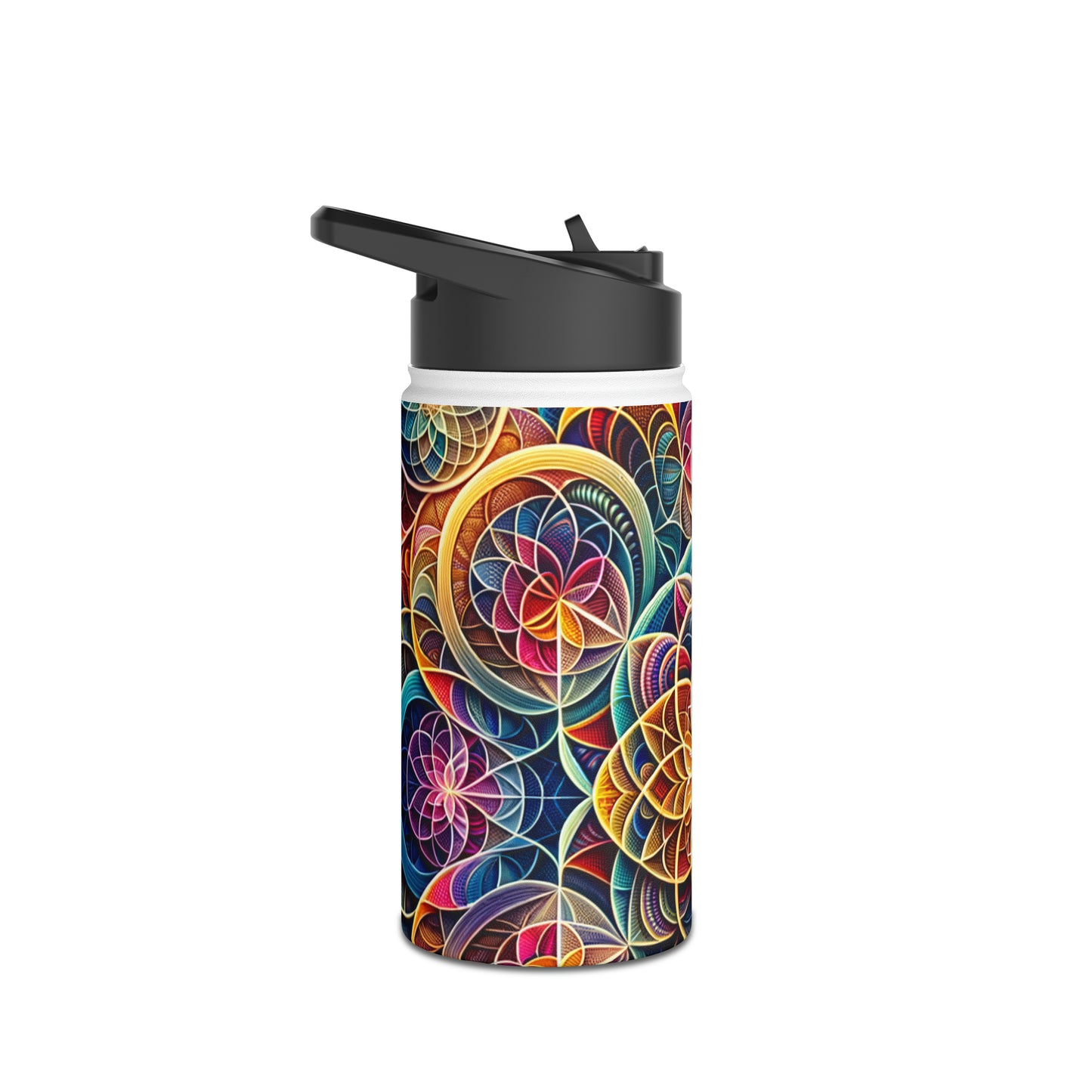 "Sacred Symmetry: Infinite Radiance of Love" - Water Bottle