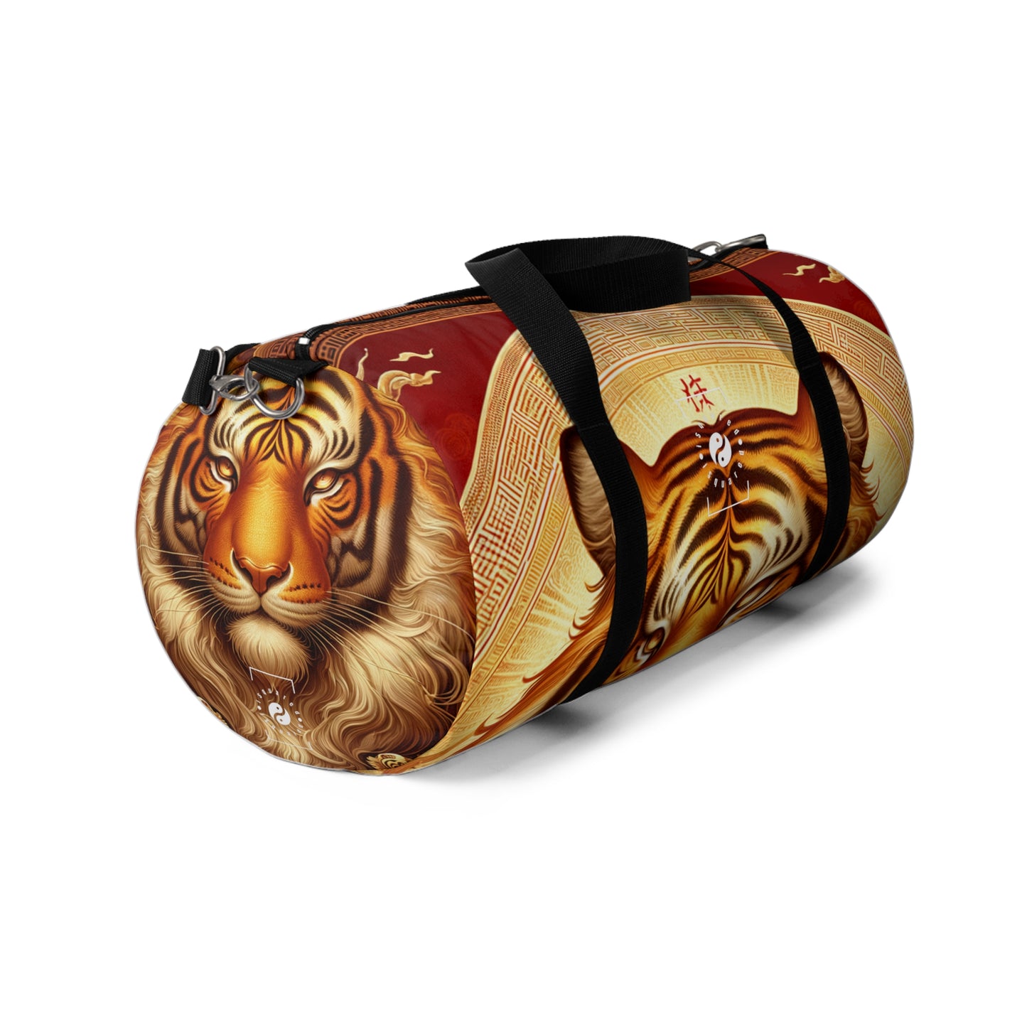 "Golden Majesty: Ascension of the Lunar Tiger" - Duffle Bag