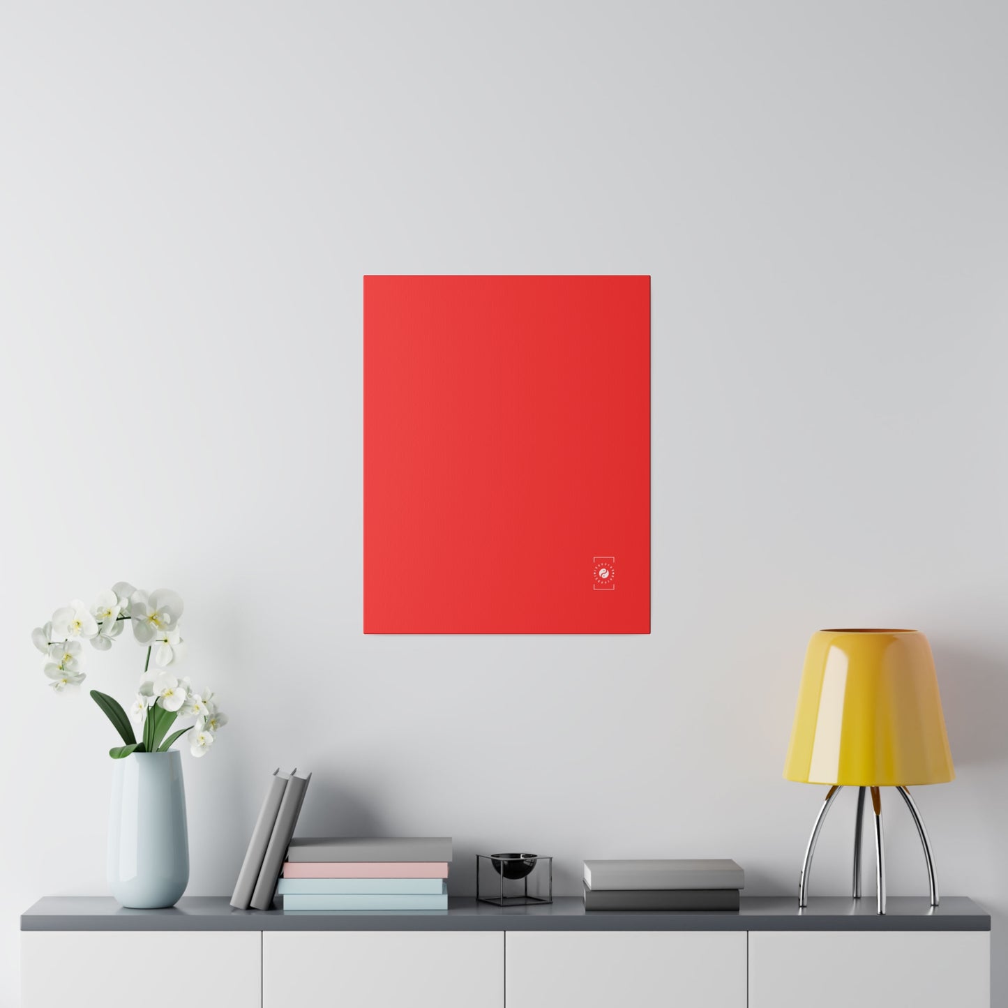 Bright Red FF3131 - Art Print Canvas