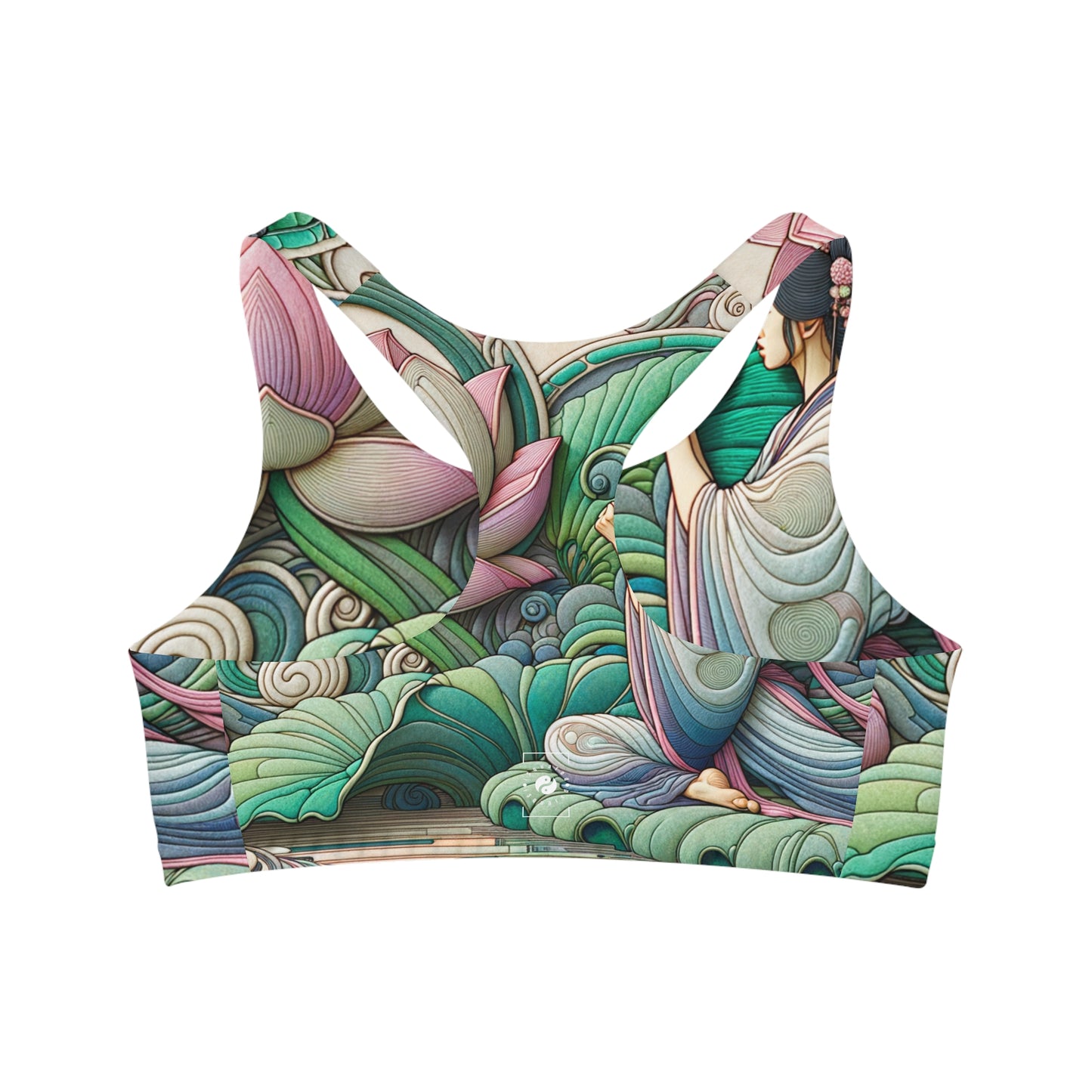 "Lotus Echo Serenity" - Seamless Sports Bra