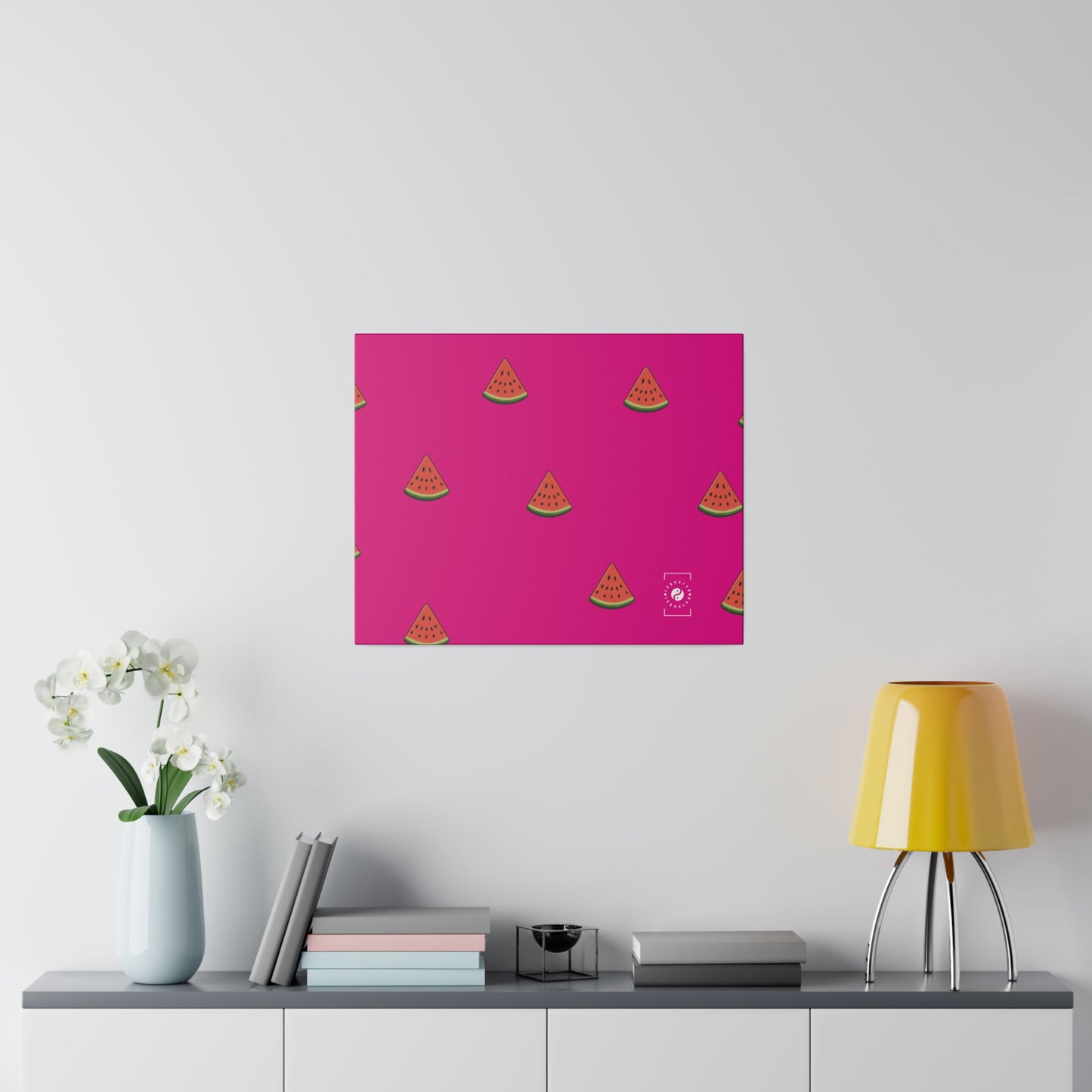 #DF0086 Pink + Watermelon - Art Print Canvas