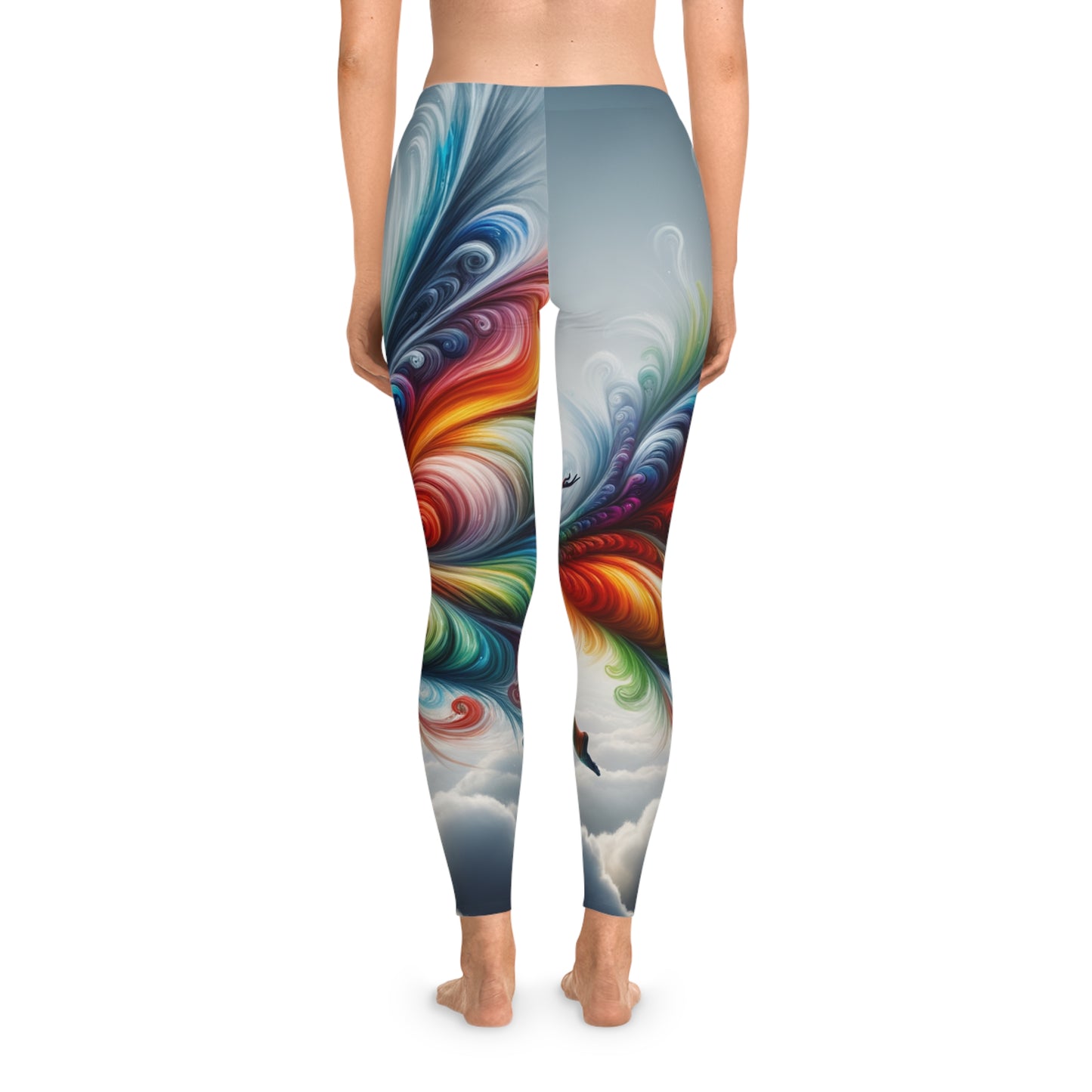 "Yogini's Rainbow Flight" - Unisex Tights