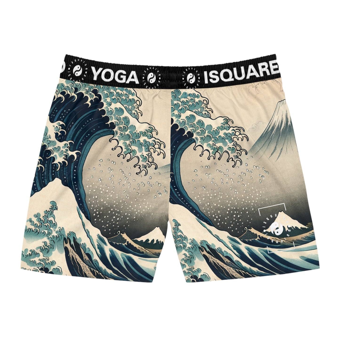 "Indigo Surge Eternity" - Swim Shorts (Mid-Length) for Men