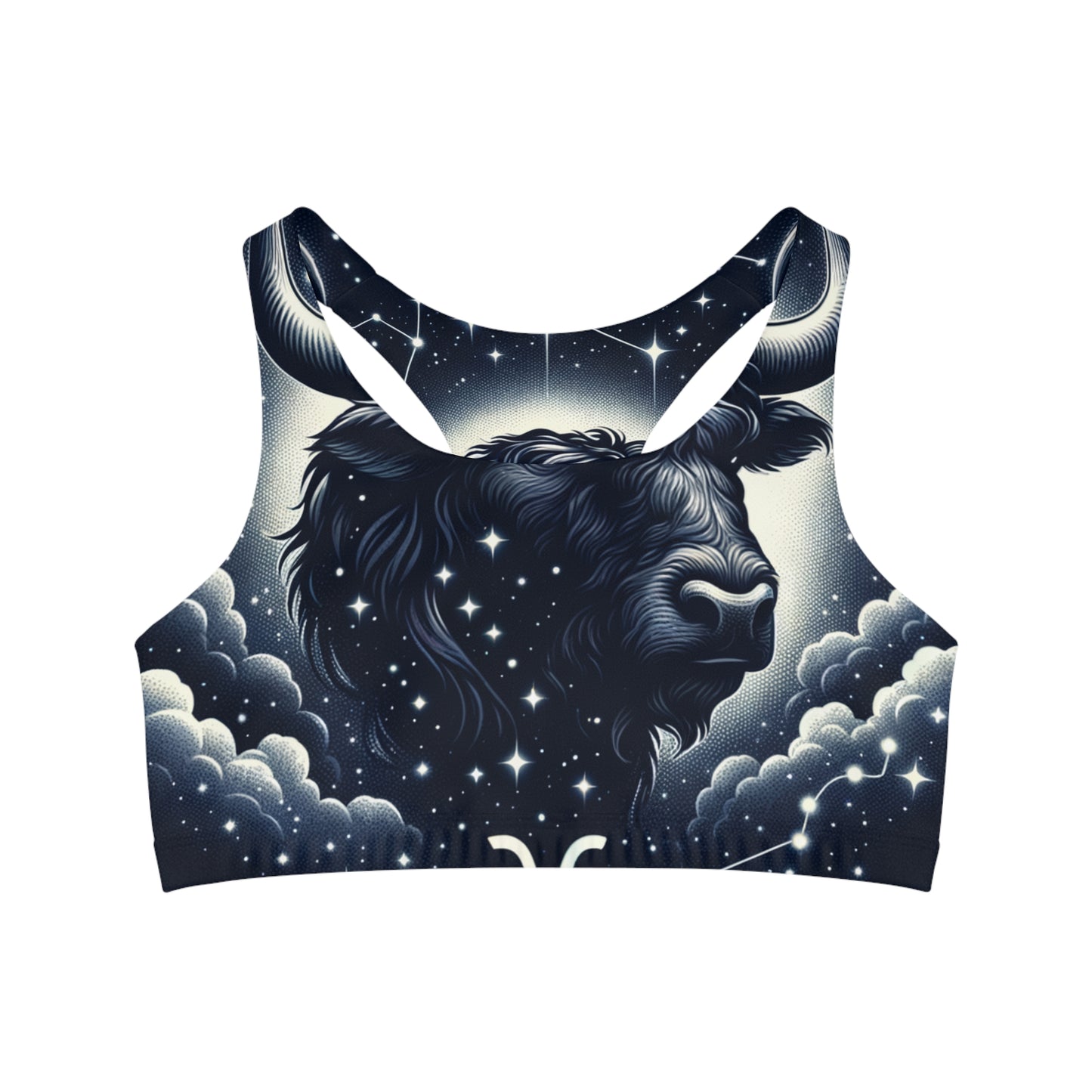 Celestial Taurine Constellation - Seamless Sports Bra