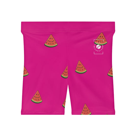 #DF0086 Pink + Watermelon - Hot Yoga Short