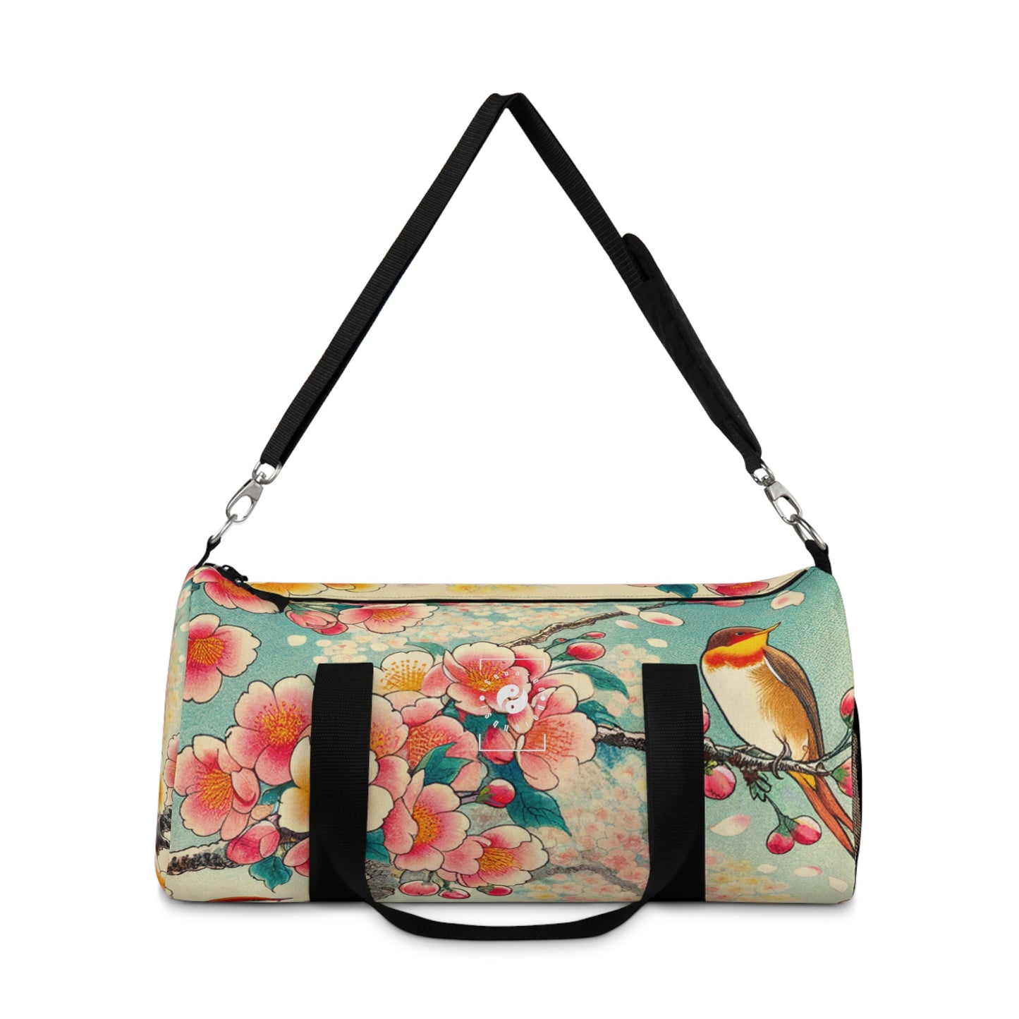 "Verdant Whispers: Sakura Chirping" - Duffle Bag