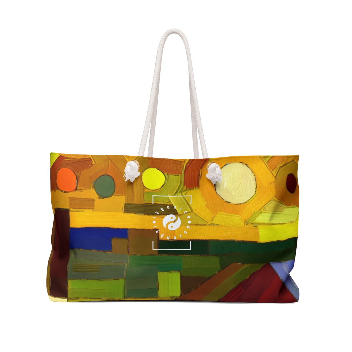 "Earthen Adobes in Hues of Hundertwasser" - Casual Yoga Bag