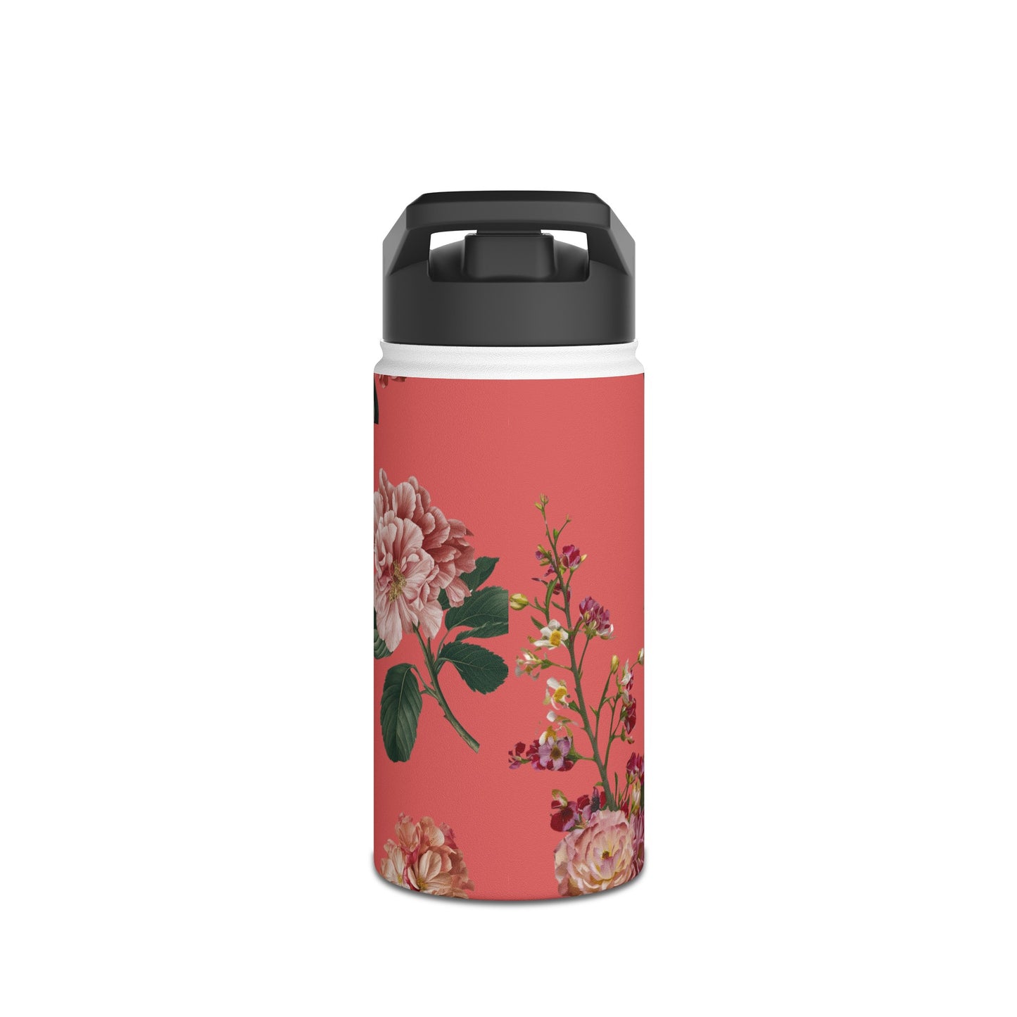 Botanicals on Coral - Water Bottle