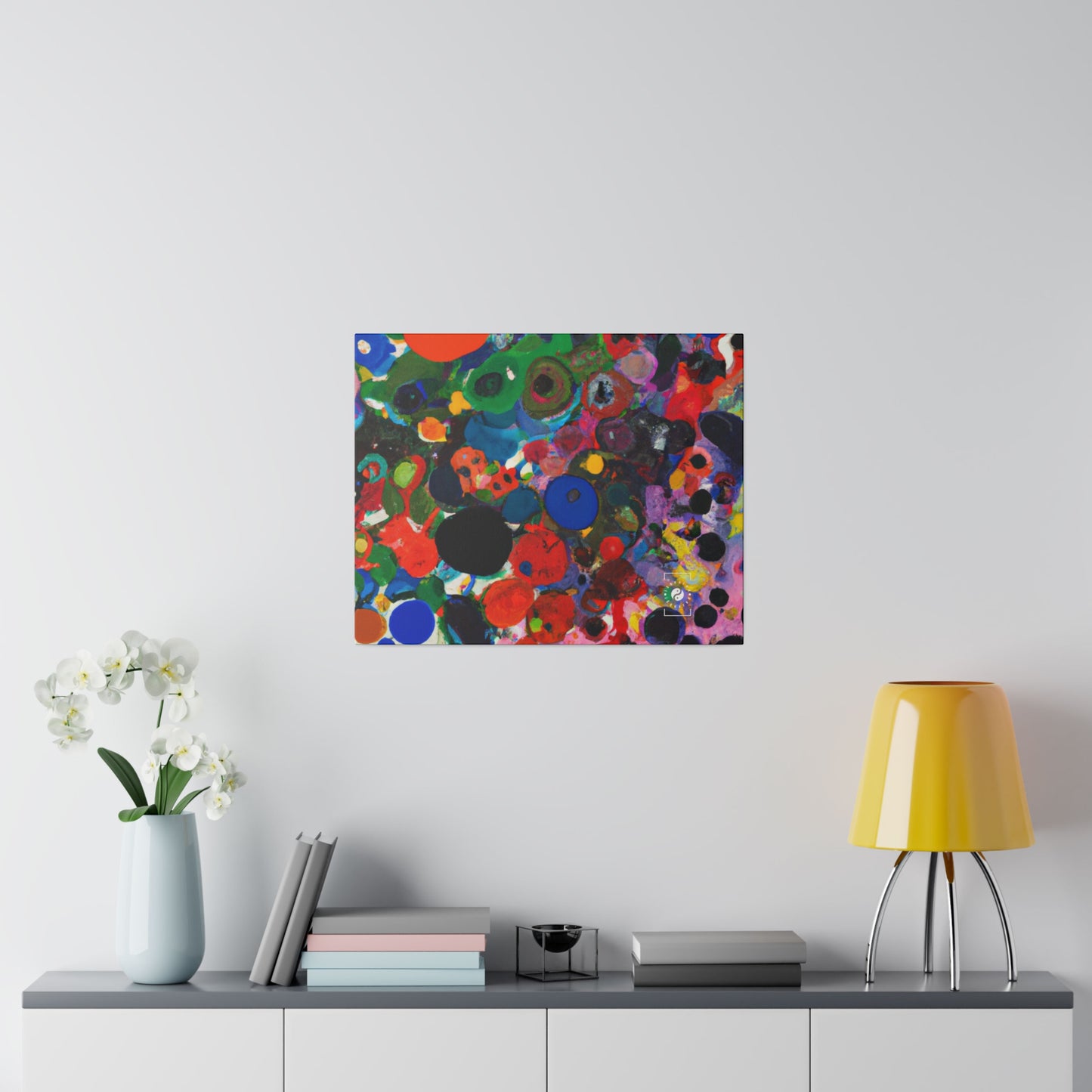 Ink drops meditation - Art Print Canvas