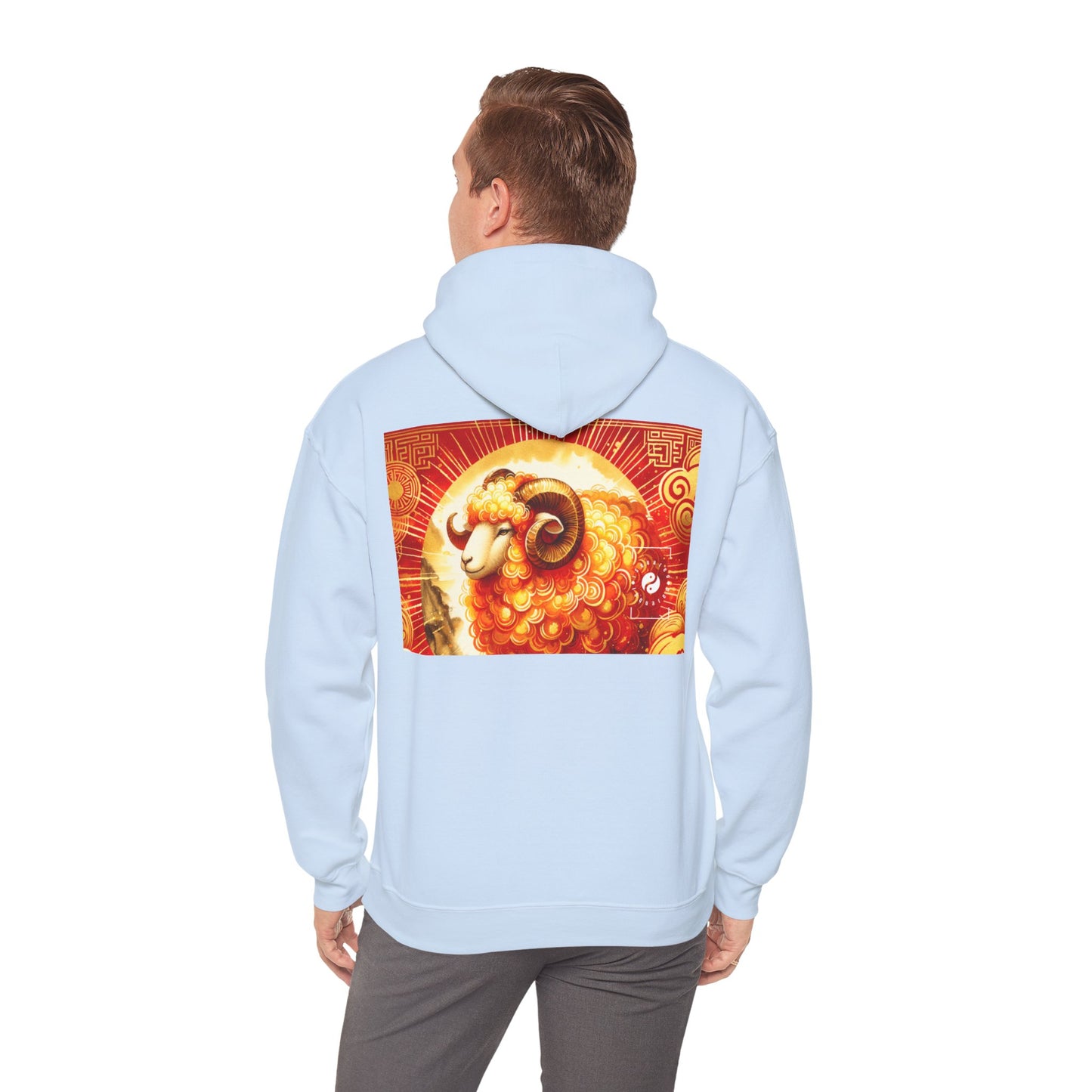 "Auspicious Gold of Divine Ewe: A Lunar New Year Revelry" - Hoodie