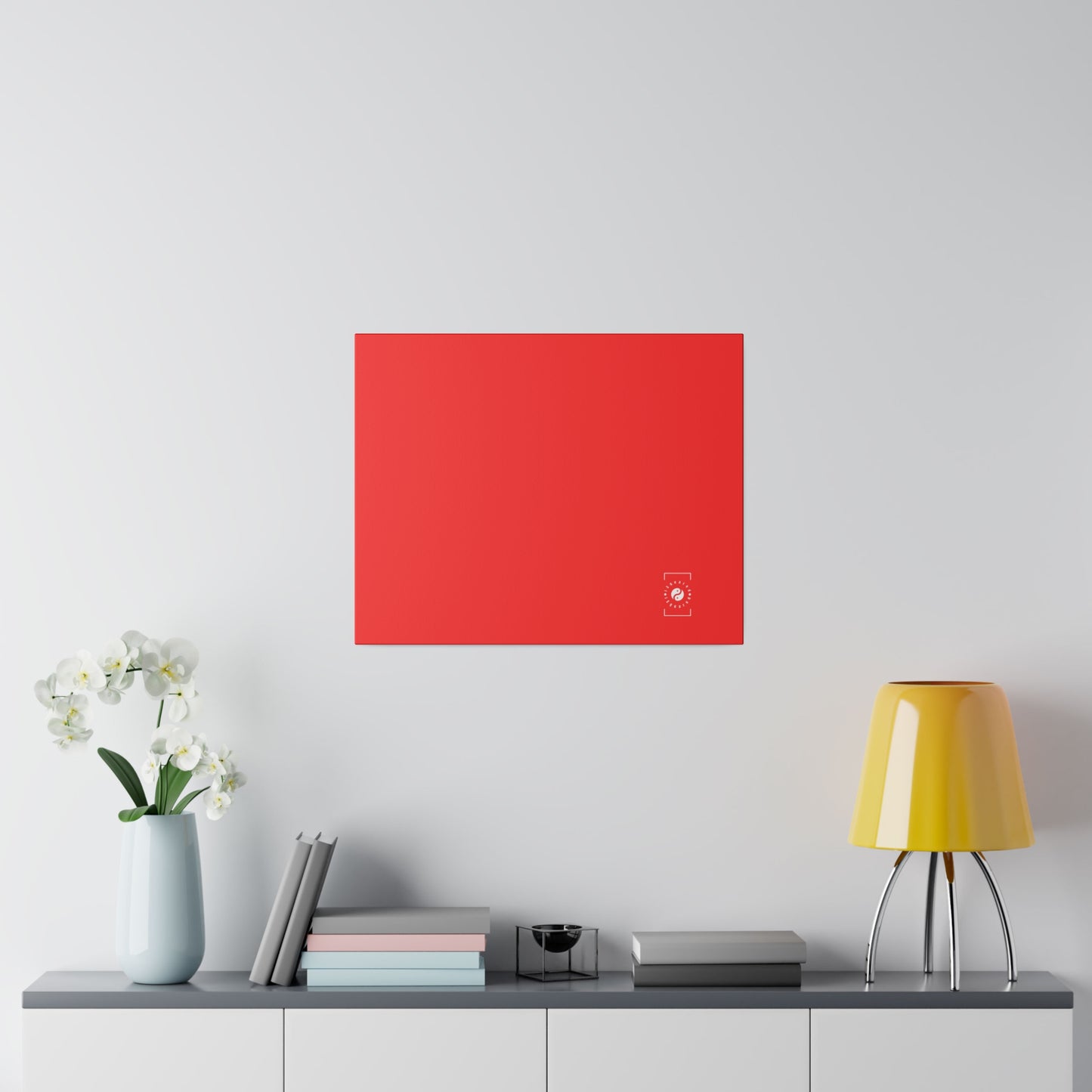 Bright Red FF3131 - Art Print Canvas