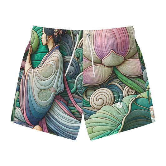 "Lotus Echo Serenity" - Swim Trunks for Men