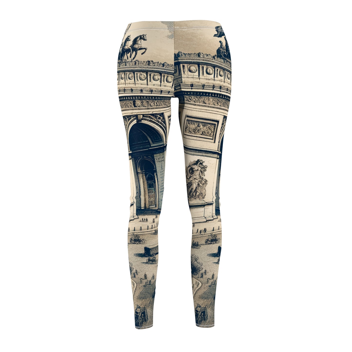 "Majesty of the Arc: A Napoleon Era Portrait" - Casual Leggings