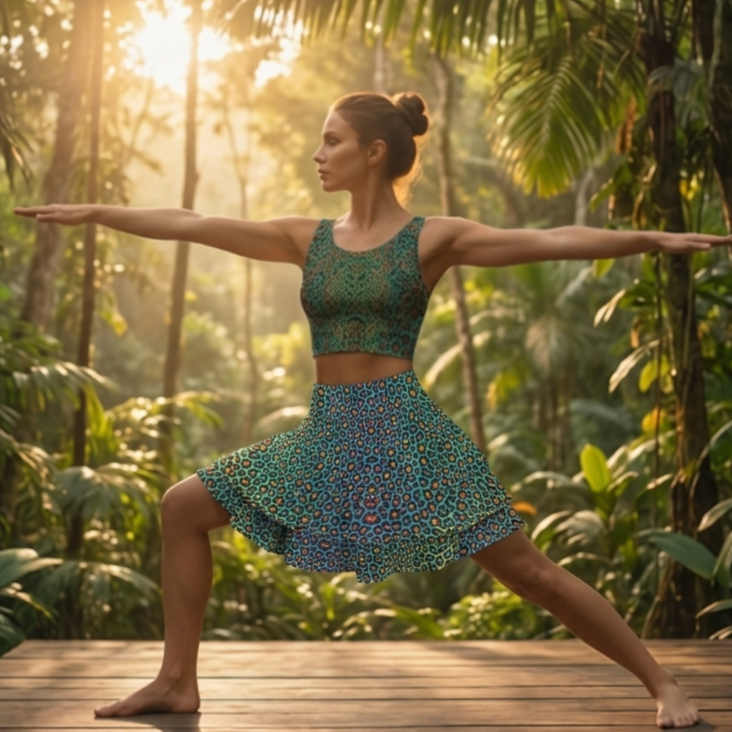 Wild Leopards - iSquared Ruffle Skirt