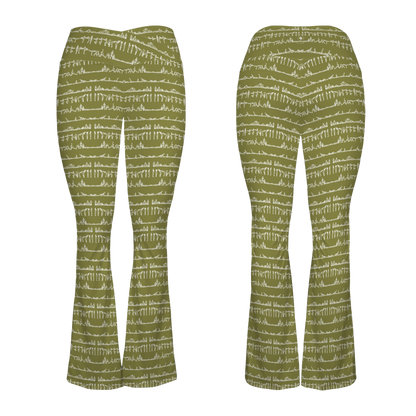 Bikram Ember - Cross Waisted Flair Leggings