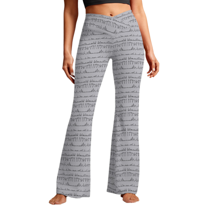 Bikram Pastel - Cross Waisted Flair Leggings