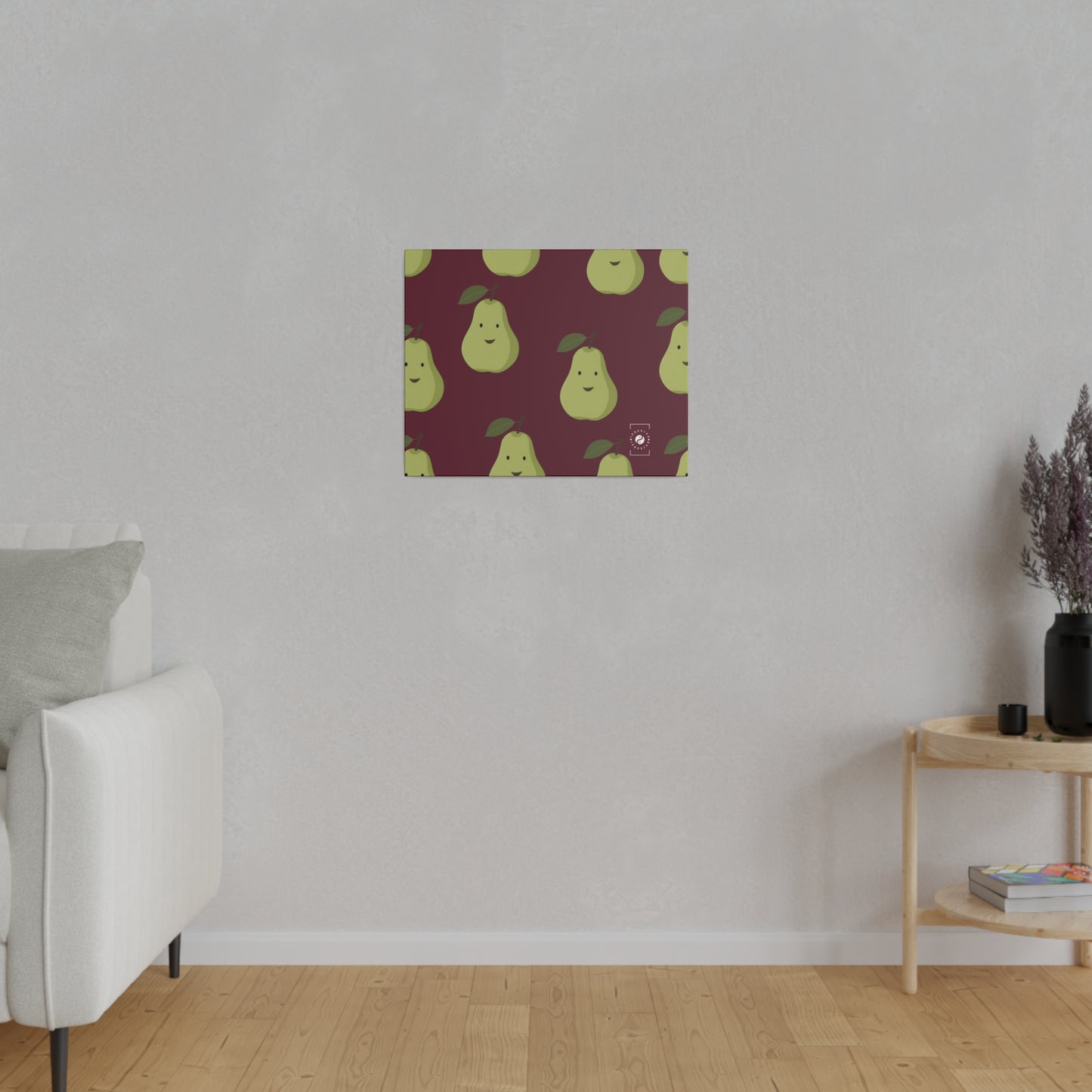 #60182D Deep Siena + Pear - Art Print Canvas