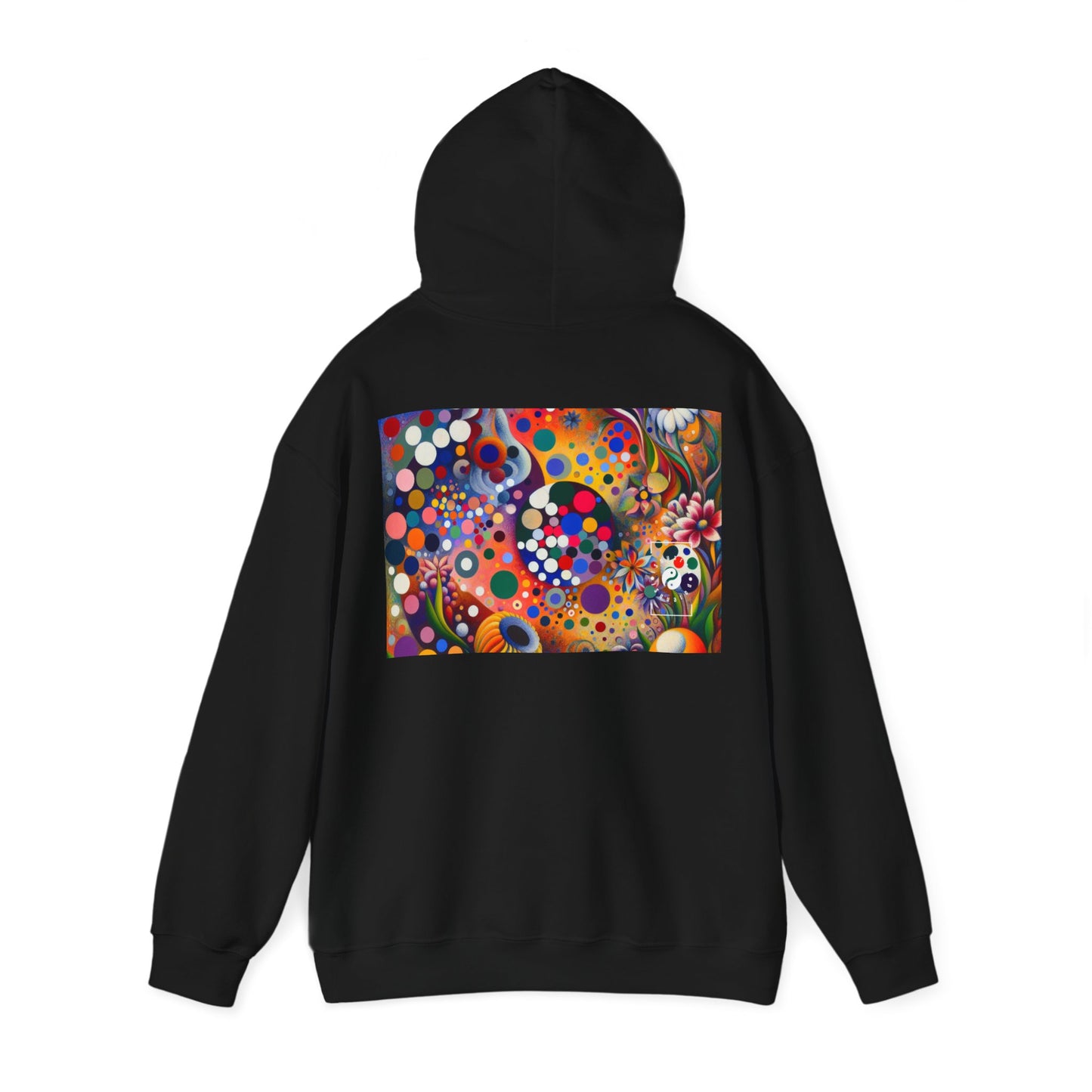 "Polka Petals in Yogic Surrealism: An Artistic Salute to Kusama and Kahlo" - Hoodie