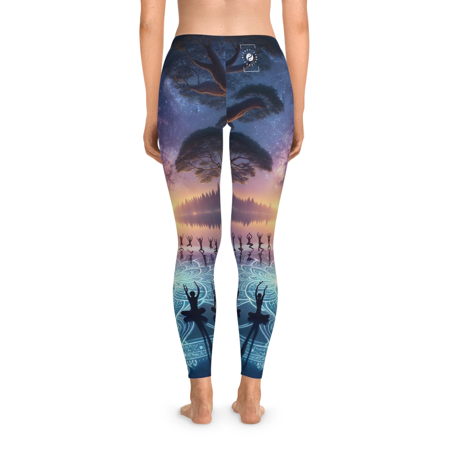 "Celestial Serenity: Mandala's Reflection" - Unisex Tights