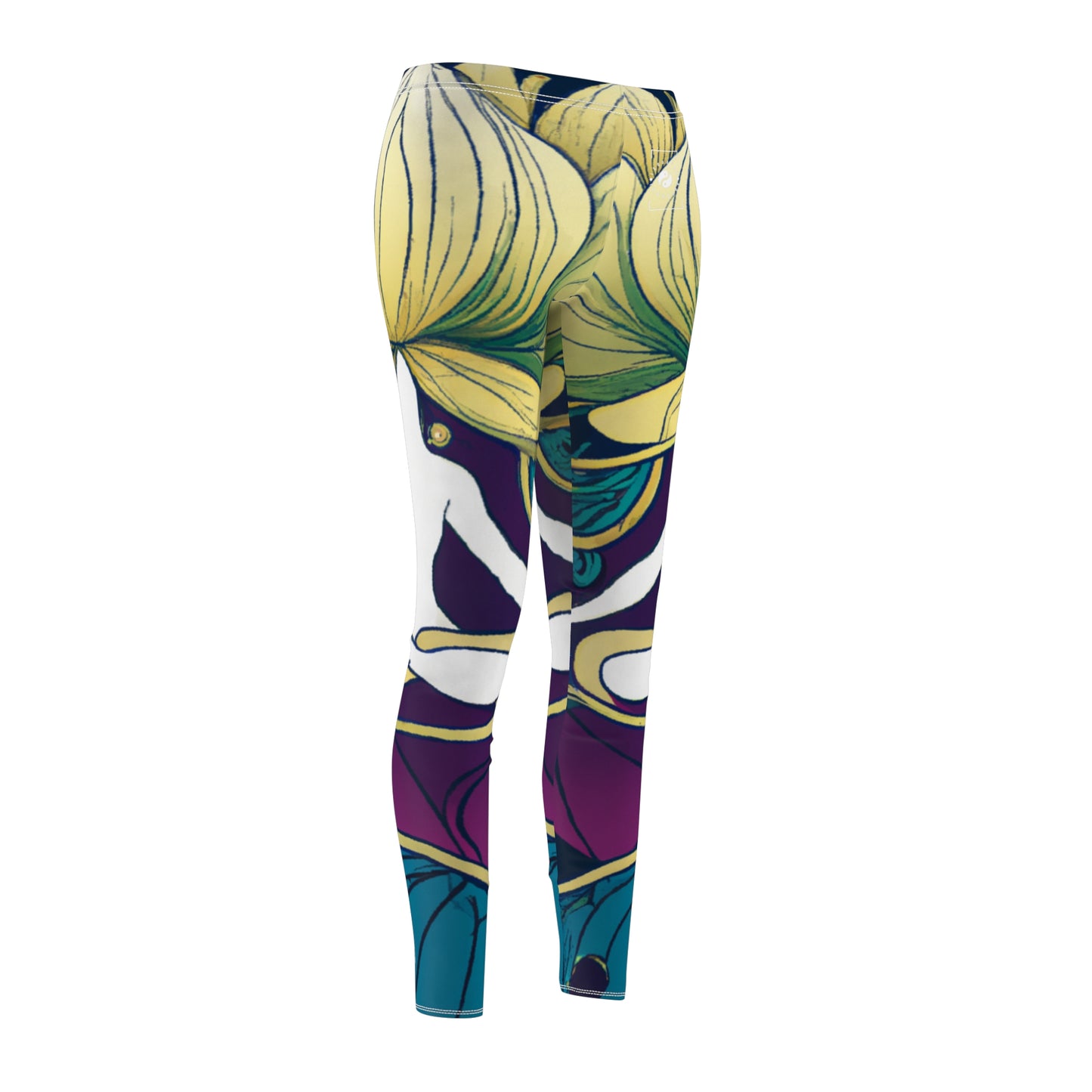 "Lotus Serenity Dance" - Casual Leggings