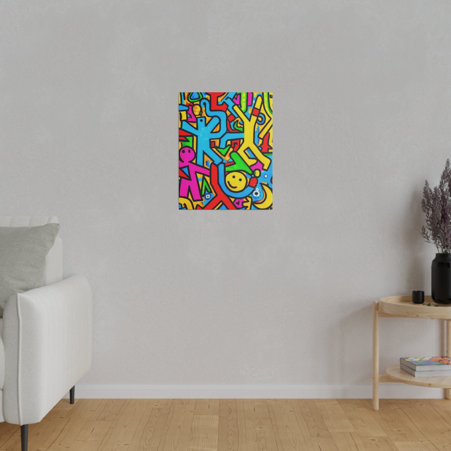 symbols of happiness - Art Print Canvas