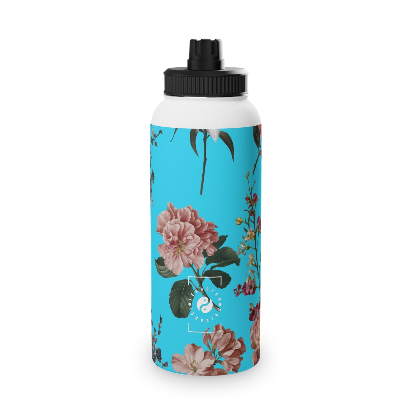 Botanicals on Azure - Sports Water Bottle