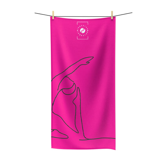 Line Art Pigeon Pose - All Purpose Yoga Towel