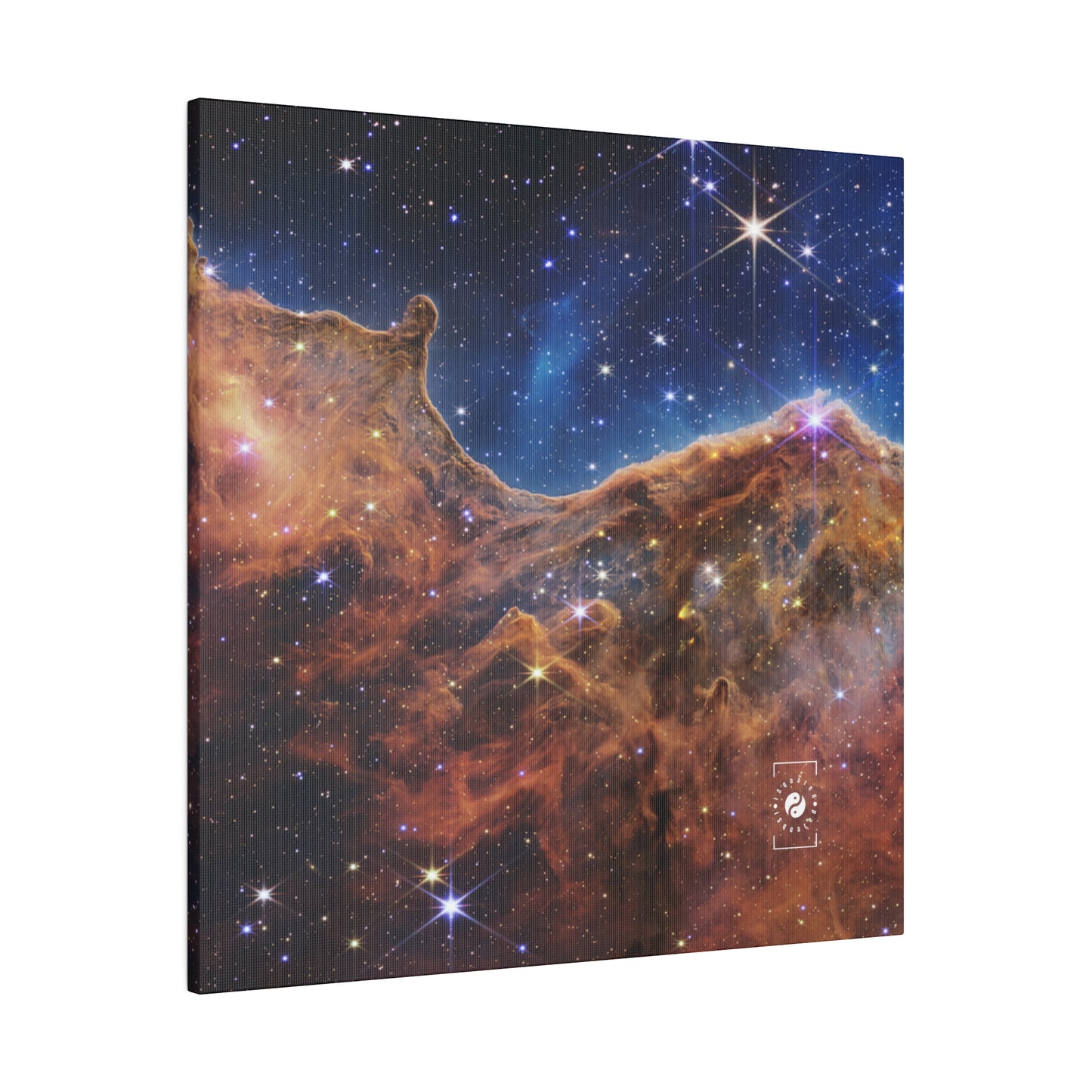 “Cosmic Cliffs” in the Carina Nebula (NIRCam Image) - JWST Collection - Art Print Canvas