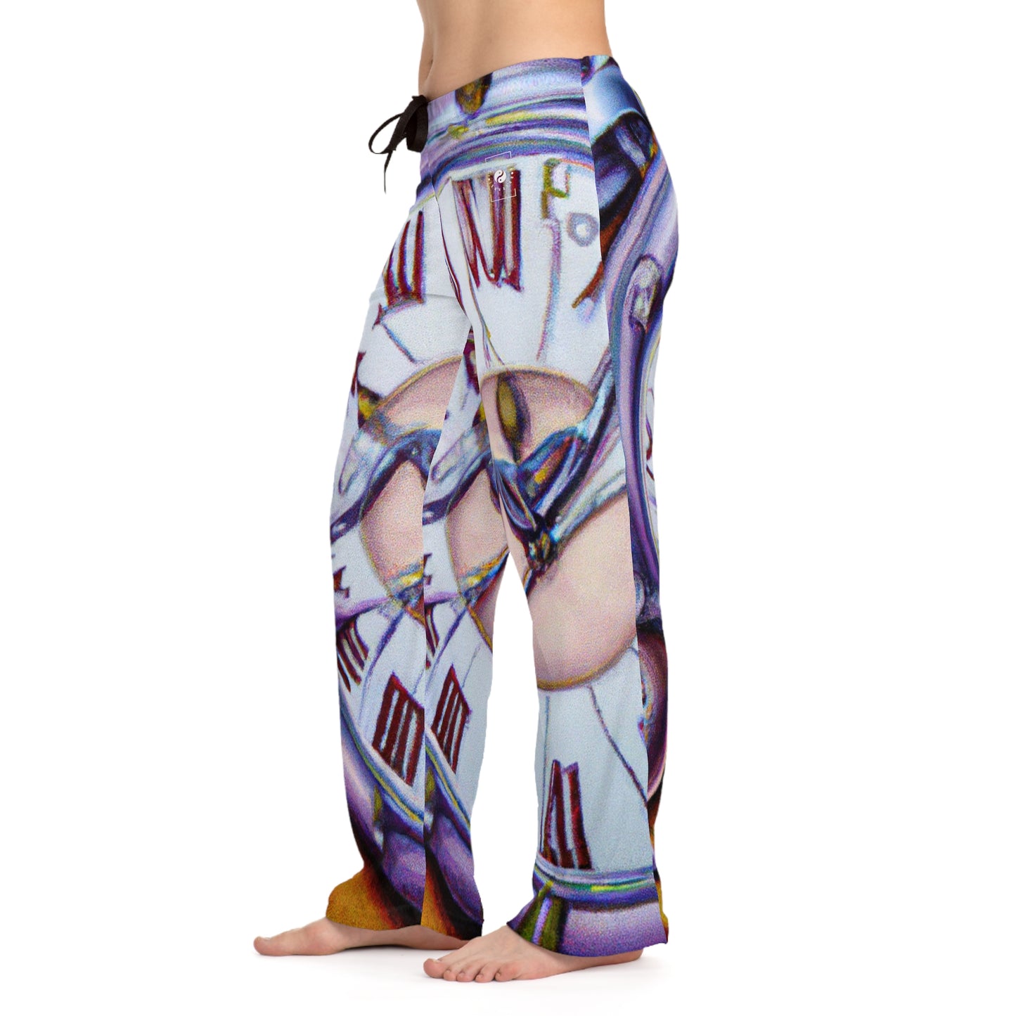 "Chrono Illusionist's Liquid Riddle" - Women lounge pants