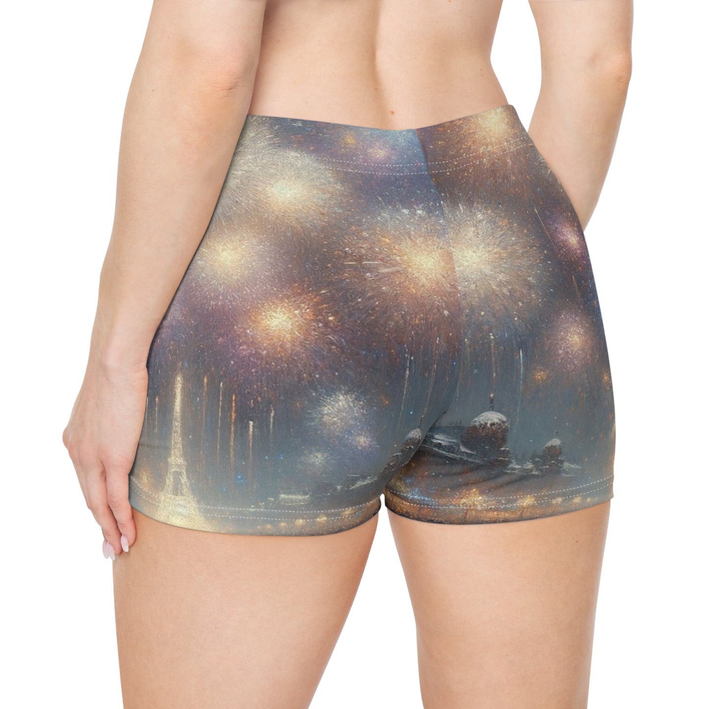 "Manet's Midnight Marvels" - Mini Hot Yoga Short