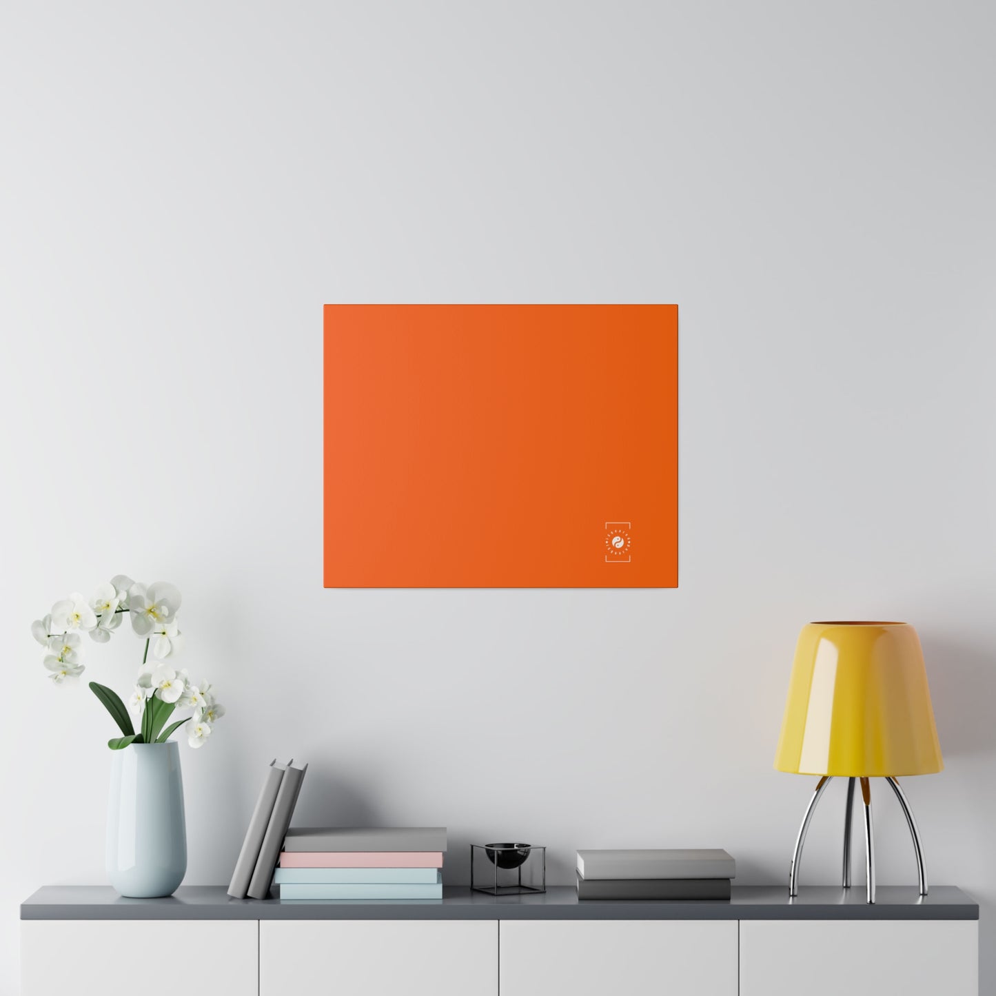 Orange fluo #FF6700 - Impression sur toile