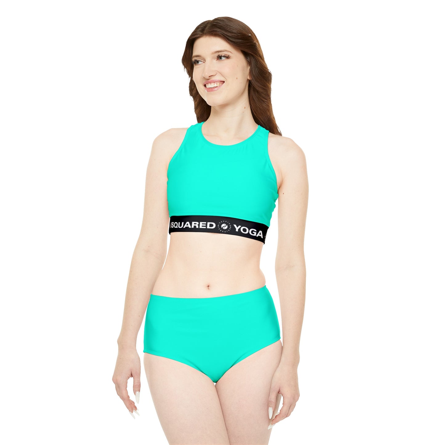 Neon Teal #11ffe3 - Hot Yoga Bikini Set