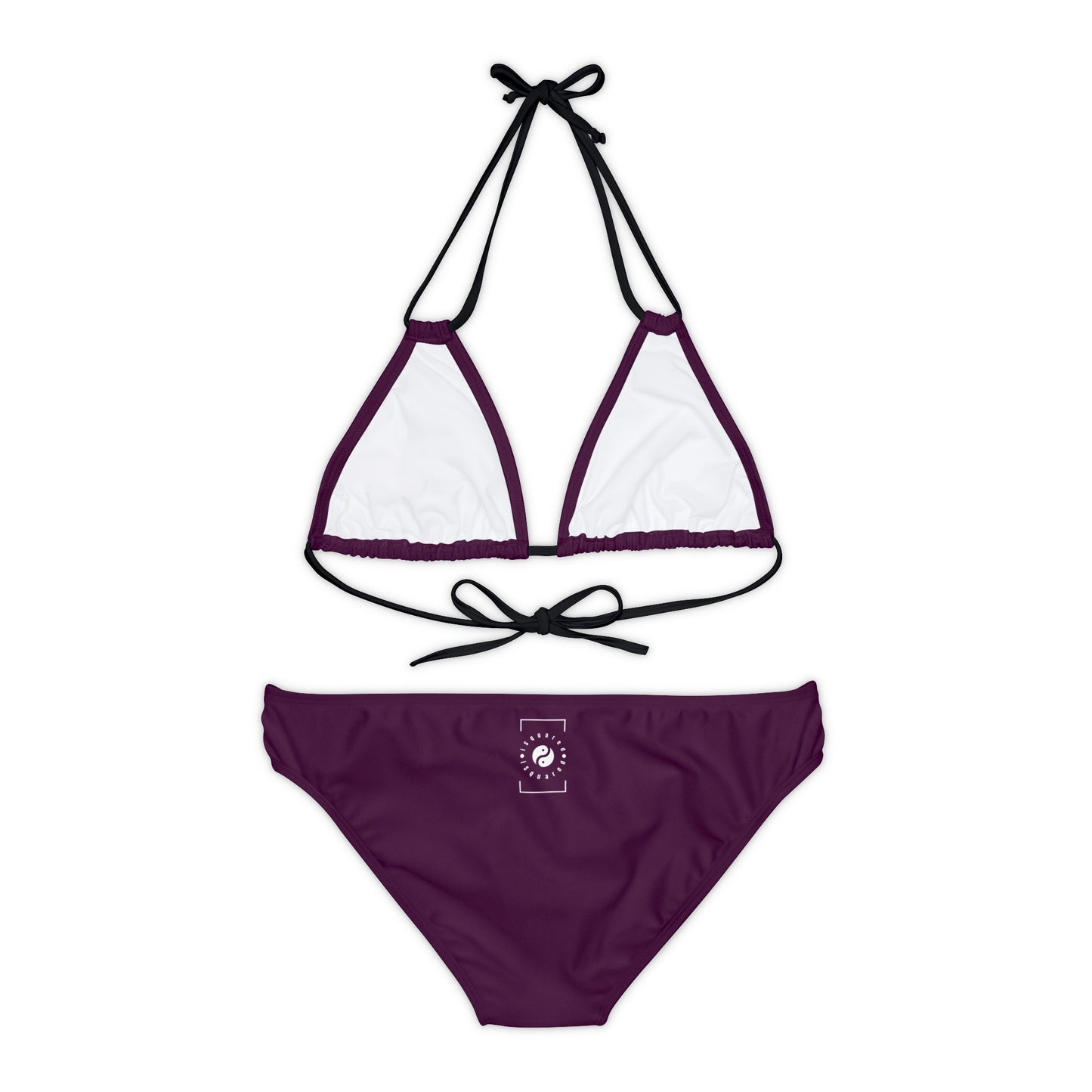 Deep Burgundy - Ensemble bikini à lacets