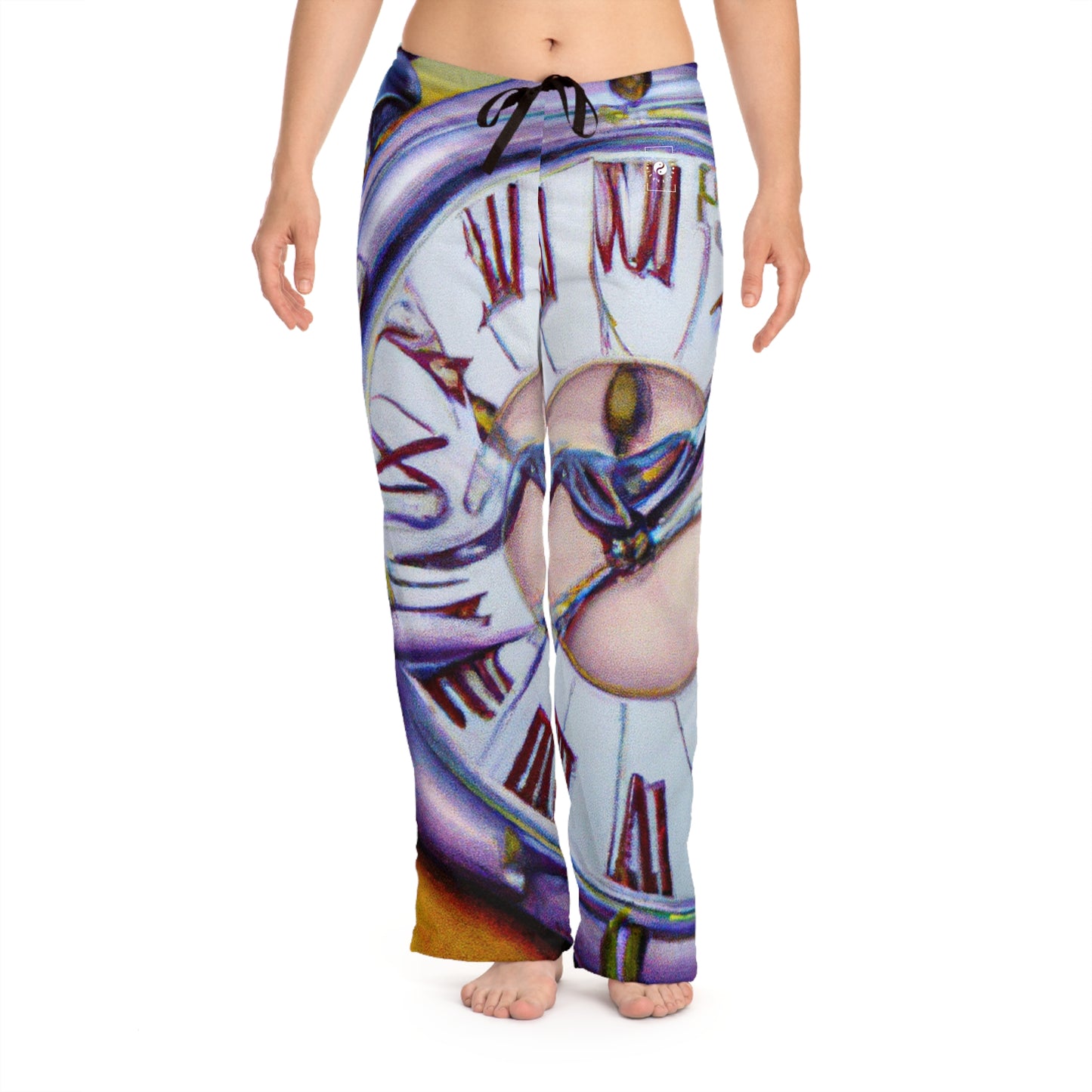 "Chrono Illusionist's Liquid Riddle" - Women lounge pants