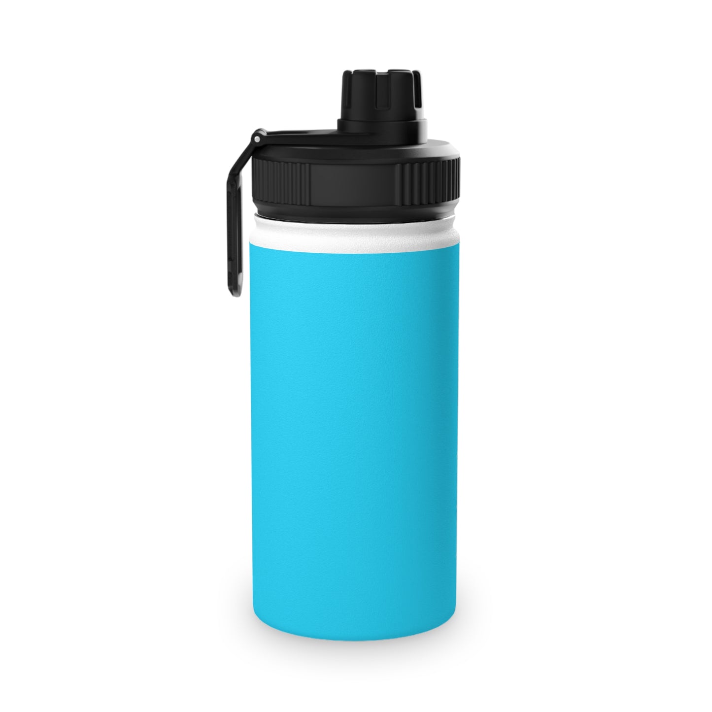 #04D9FF  Neon Blue - Sports Water Bottle