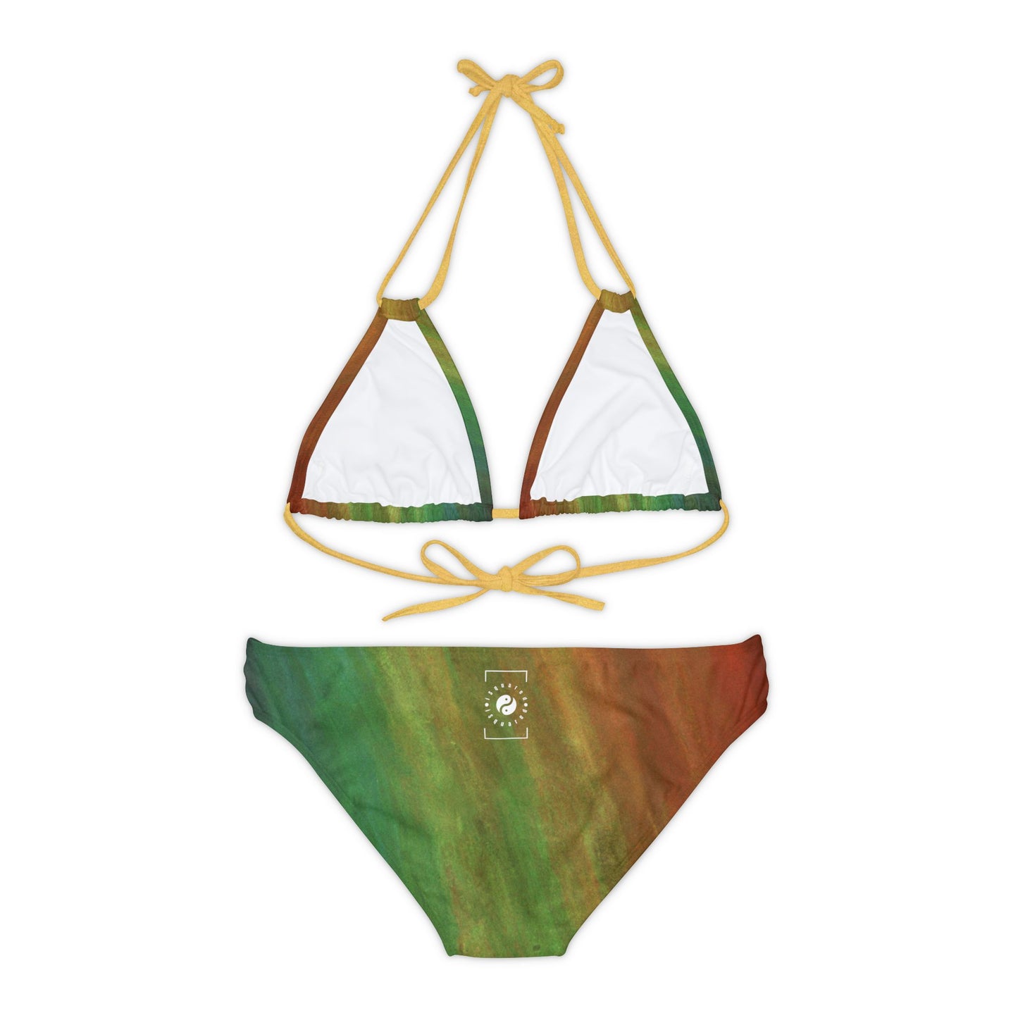 Subtle Rainbow Mood - Lace-up Bikini Set