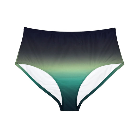 Midnight Gradients - High Waisted Bikini Bottom