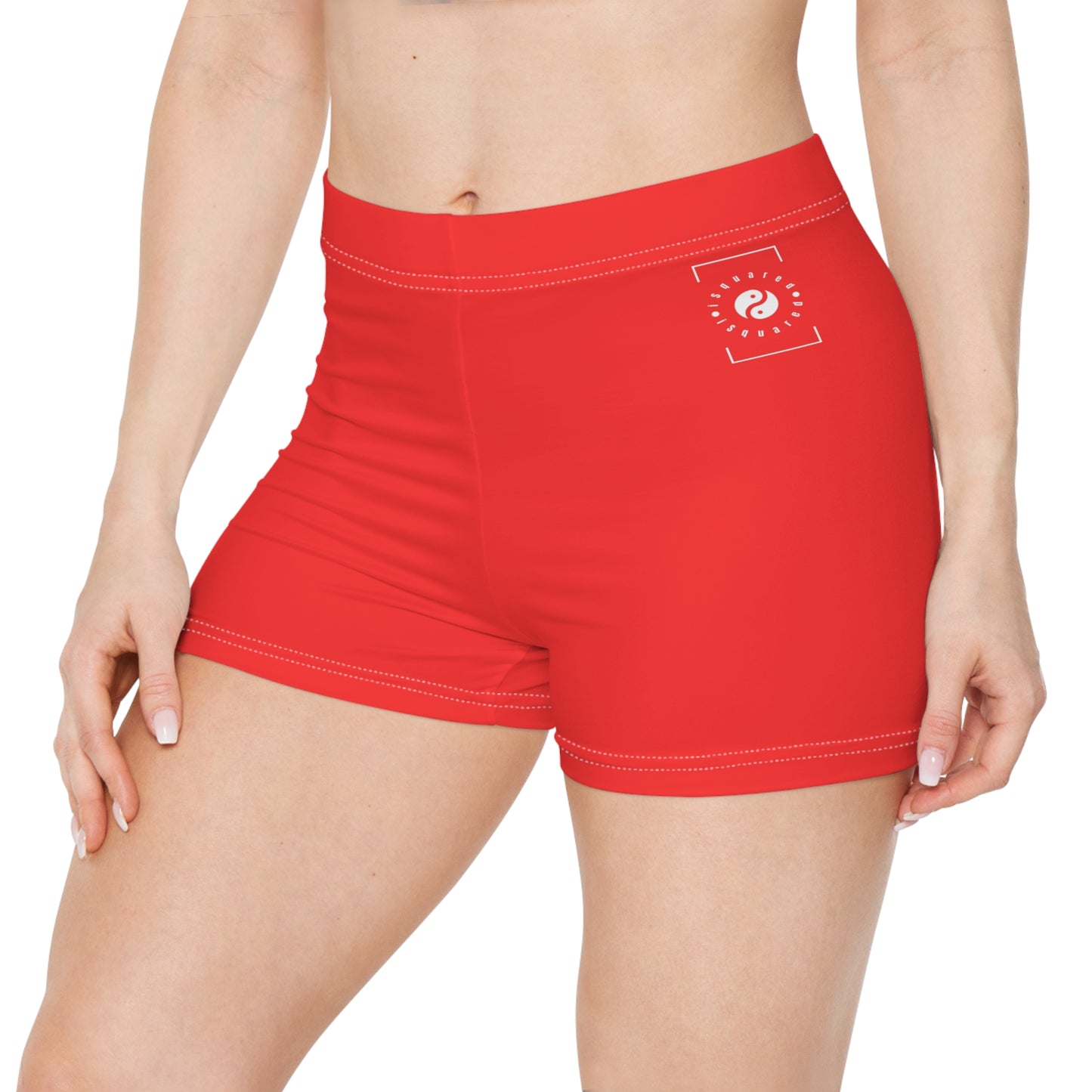 Bright Red FF3131 - Mini Hot Yoga Short