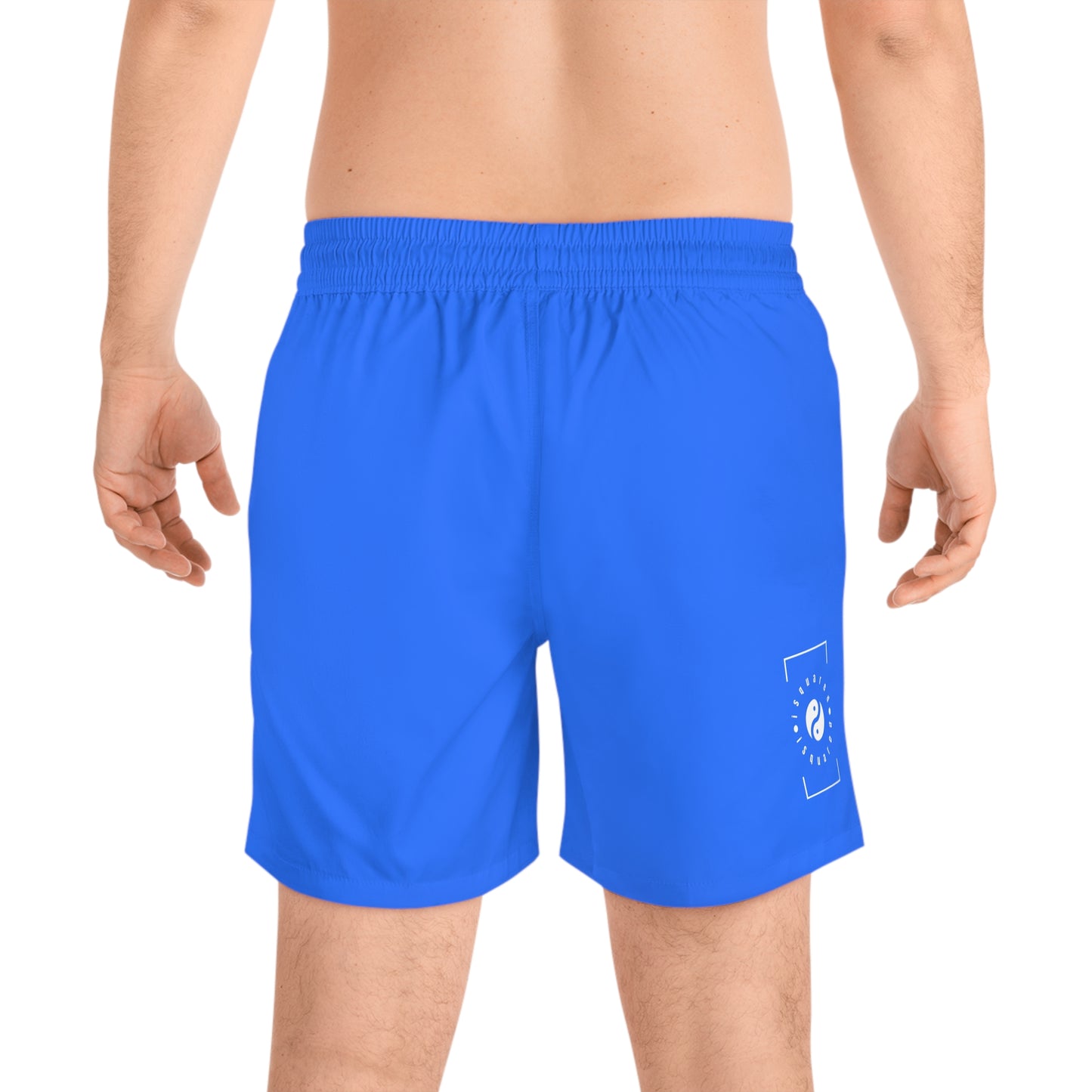 #2C75FF Electric Blue - Swim Shorts (Mid-Length) for Men