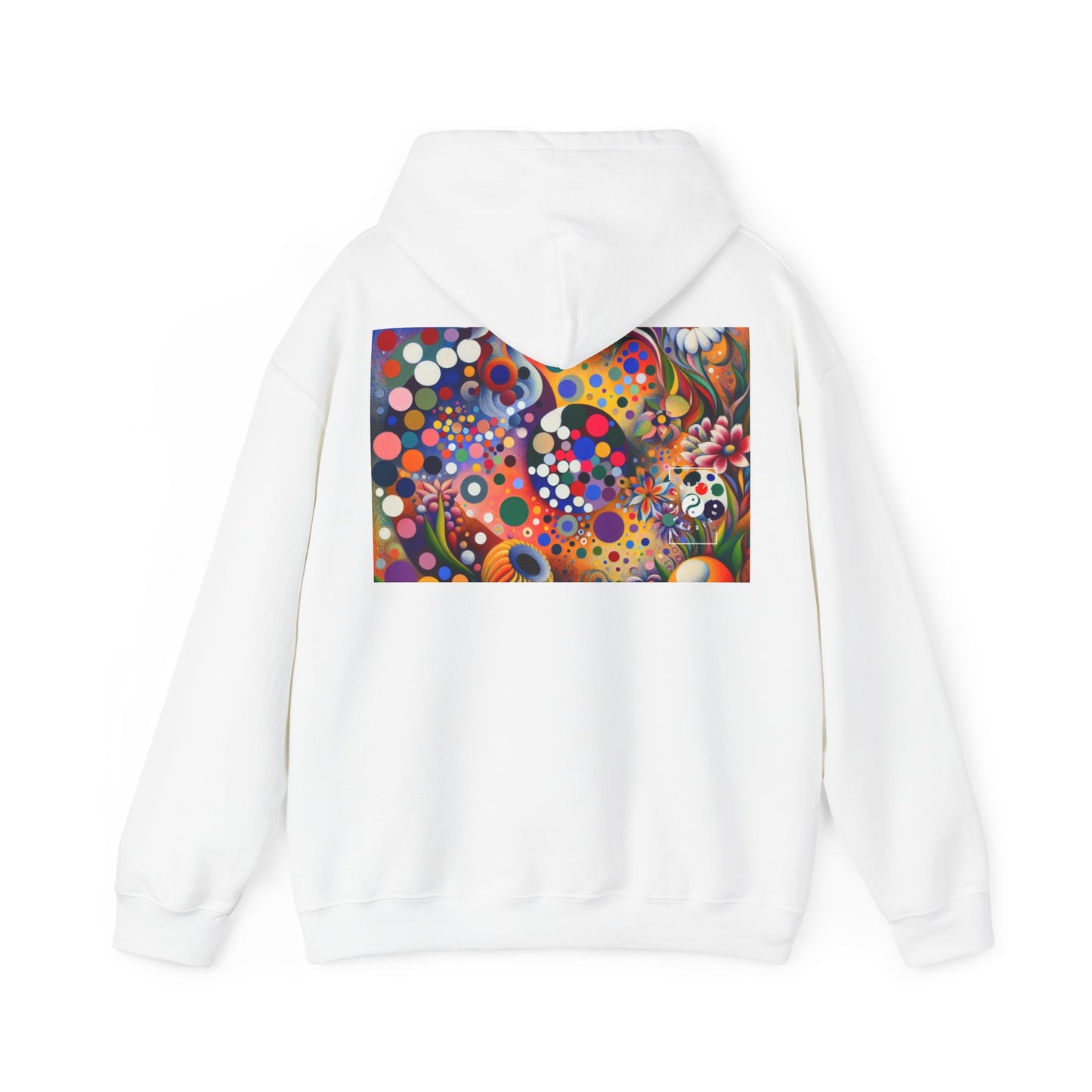 "Polka Petals in Yogic Surrealism: An Artistic Salute to Kusama and Kahlo" - Hoodie