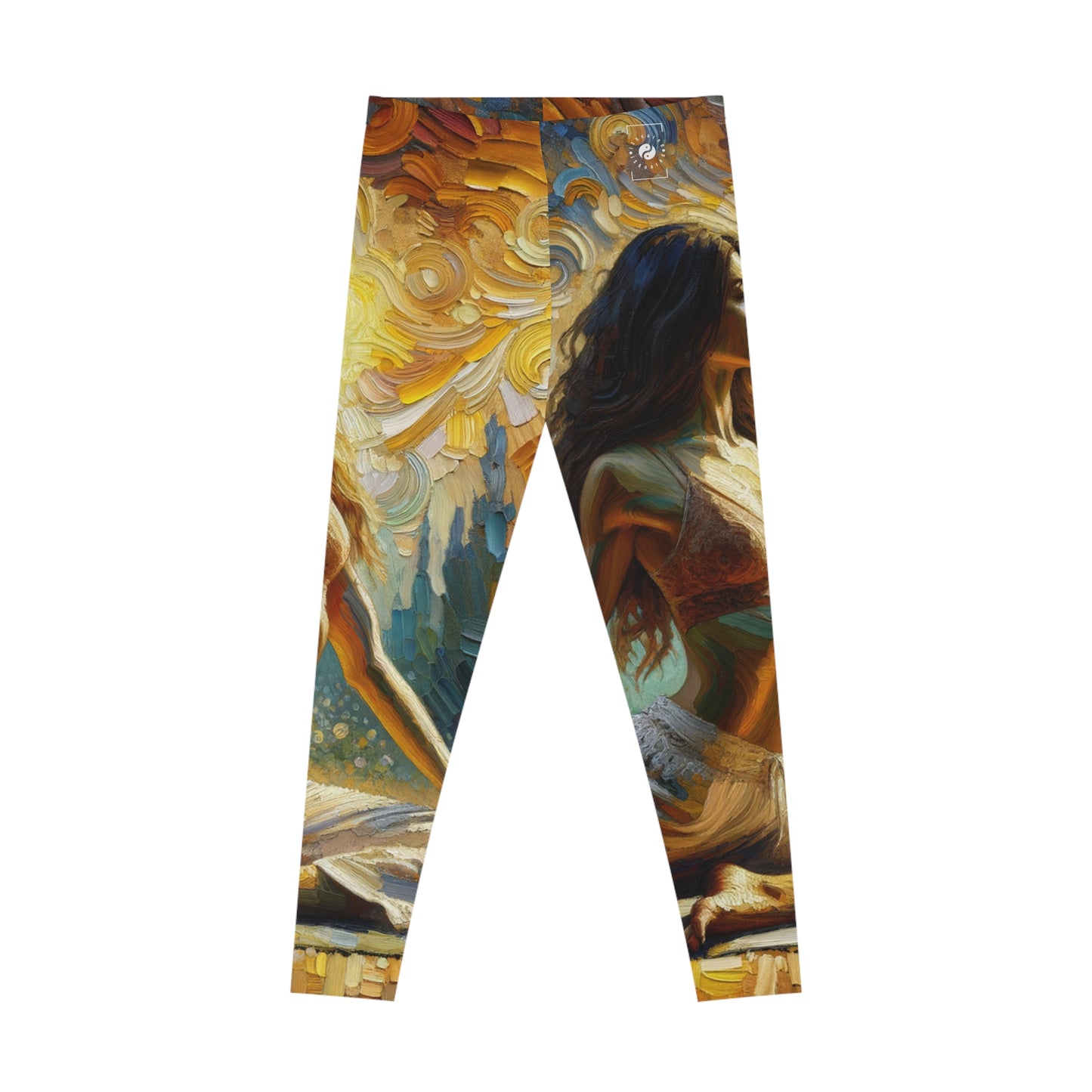 Golden Warrior: A Tranquil Harmony" - Unisex Tights