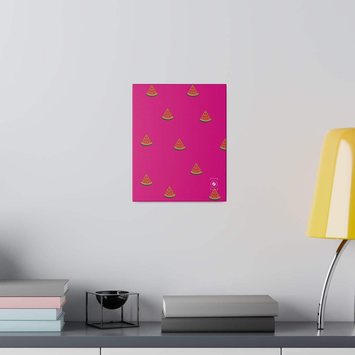 #DF0086 Pink + Watermelon - Art Print Canvas