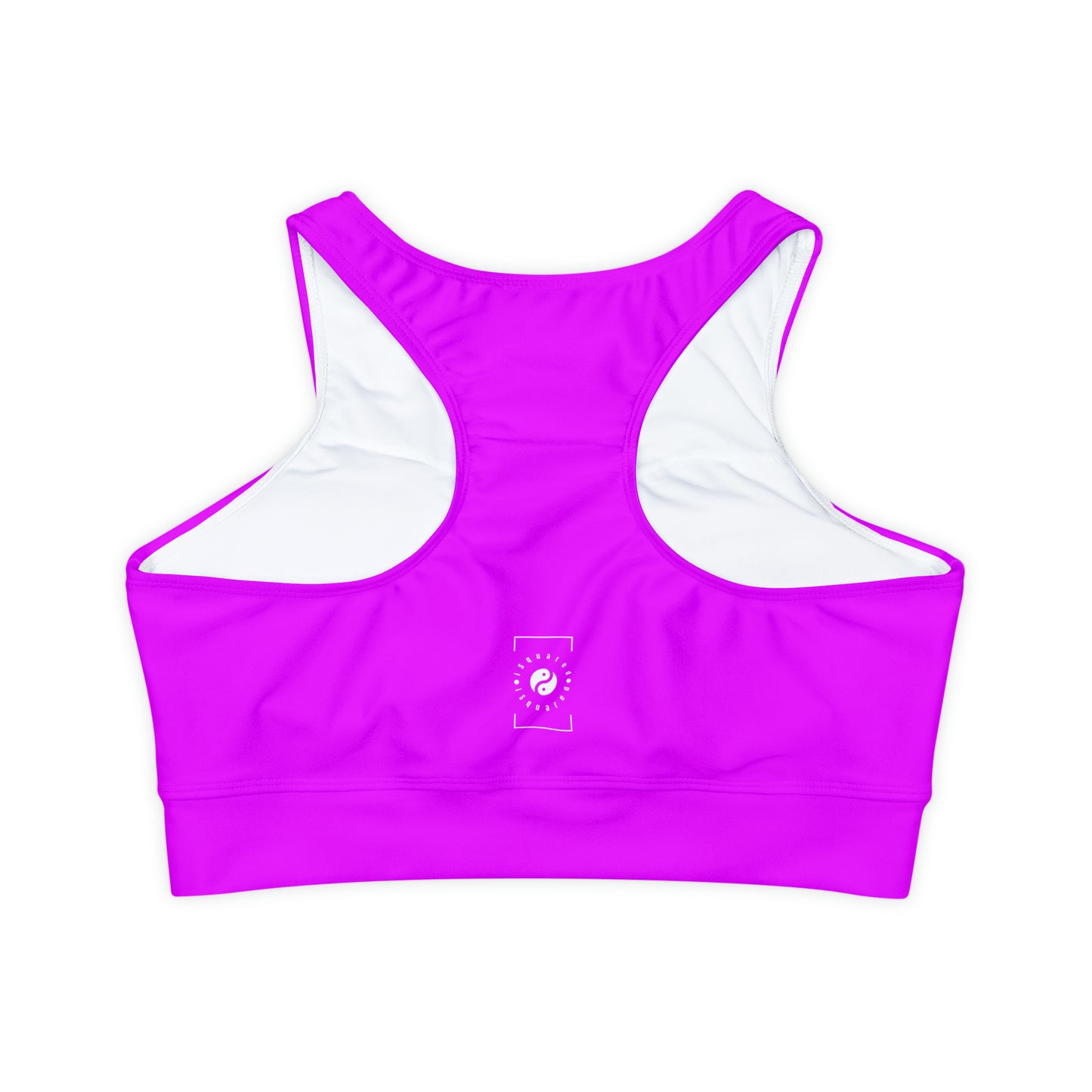 #f000ff Neon Purple - Soutien-gorge de sport doublé et rembourré