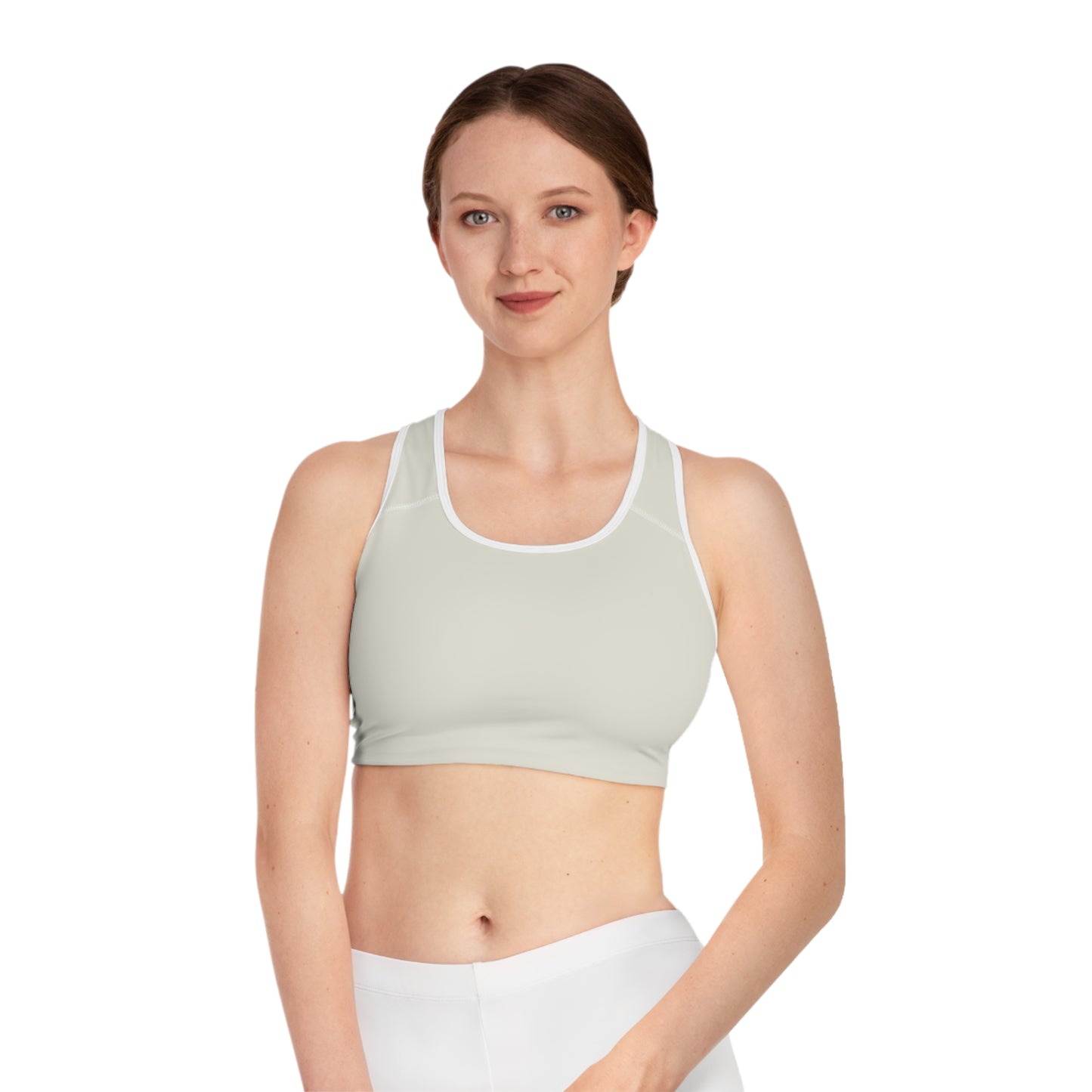 #E9E7DA Ivory - High Performance Sports Bra