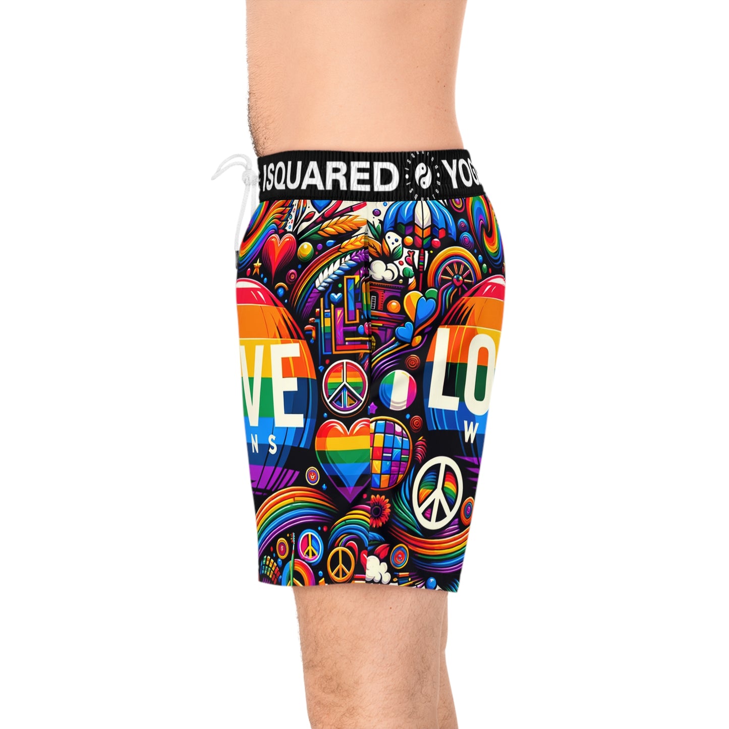 LOVE WINS - Swim Shorts (Mid-Length) for Men